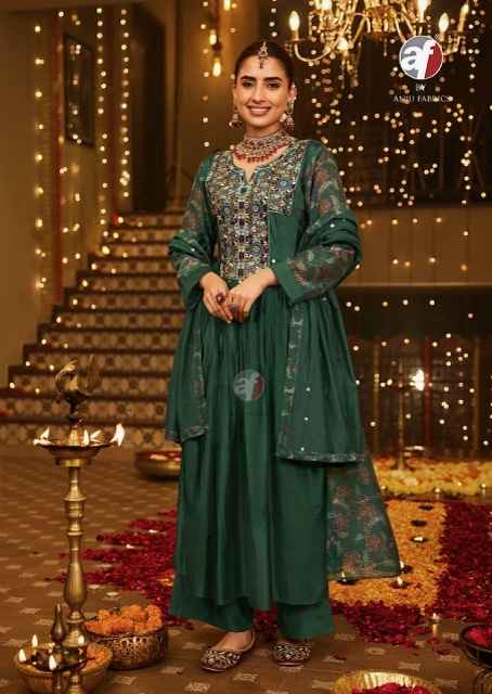 Anju Fabrics Shubh Aavsar Viscose Kurti Combo 5 pcs Catalogue
