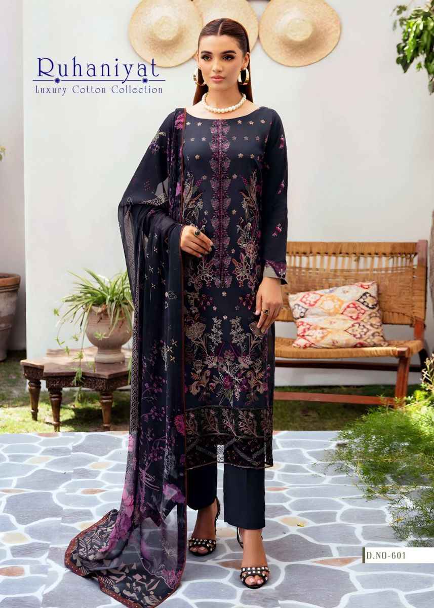Asifa Nabeel Ruhaniyat Vol 6 Cotton Dress Material 6 pcs Catalogue