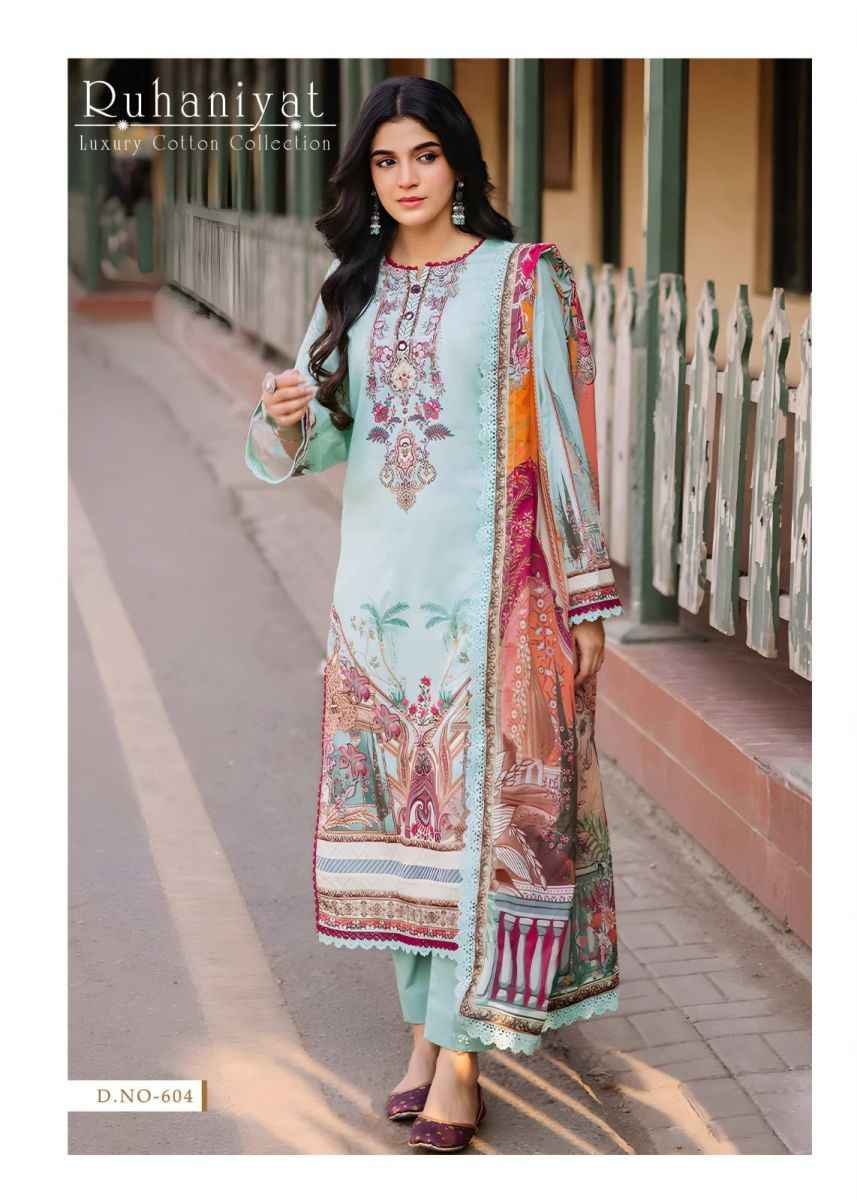 Asifa Nabeel Ruhaniyat Vol 6 Cotton Dress Material 6 pcs Catalogue