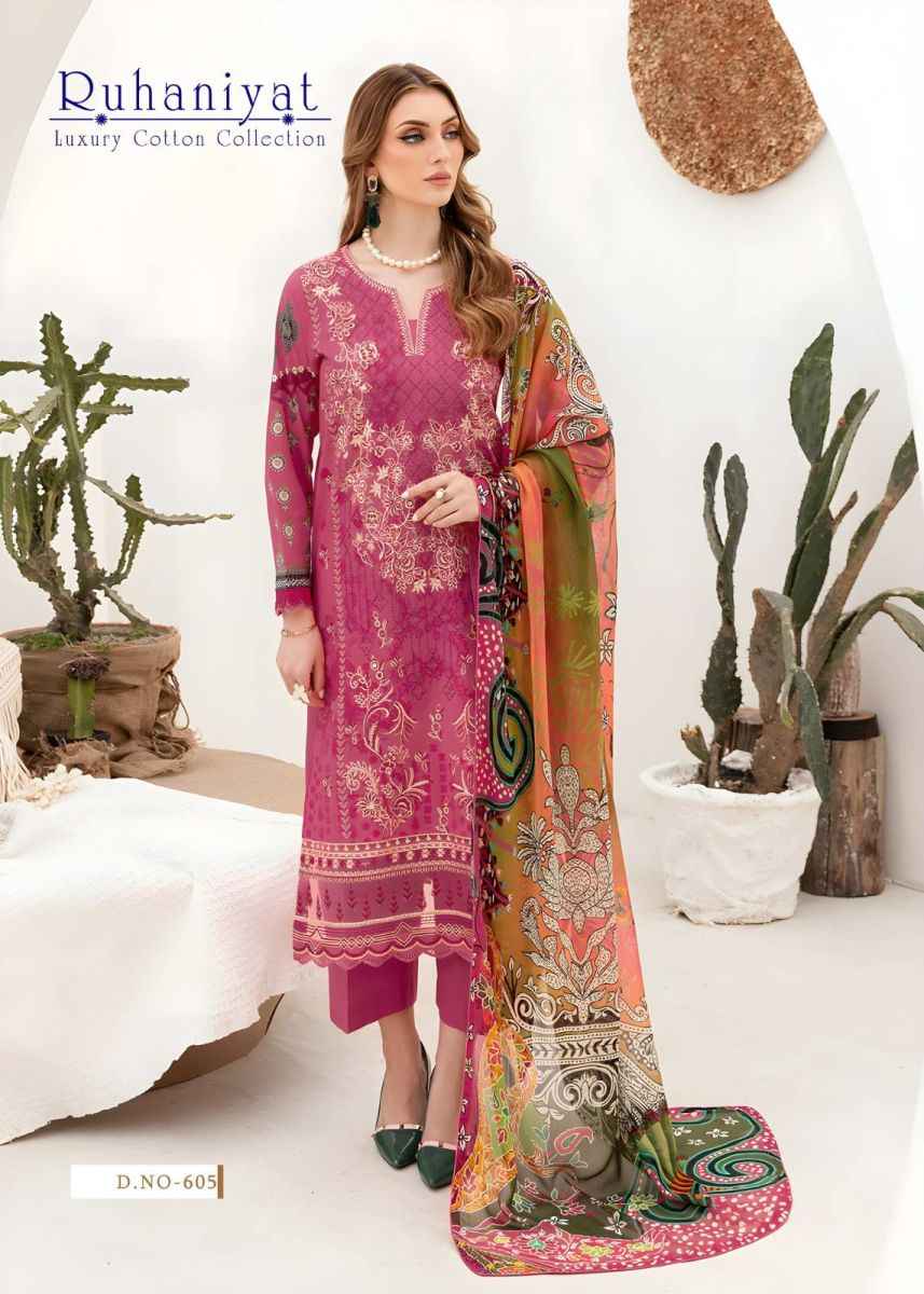 Asifa Nabeel Ruhaniyat Vol 6 Cotton Dress Material 6 pcs Catalogue