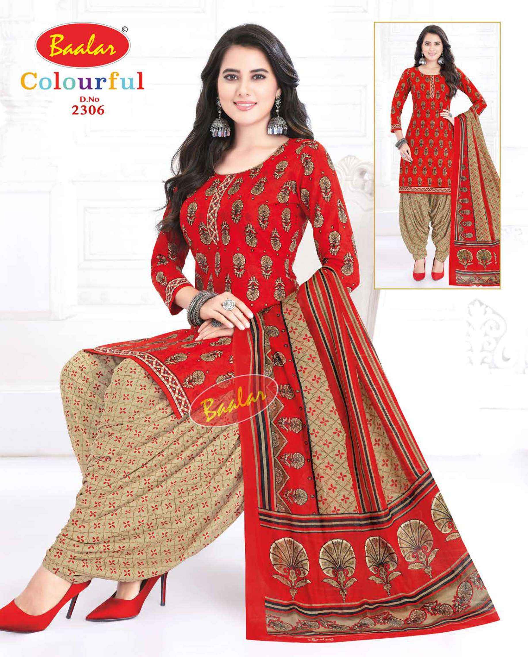 Baalar Colourful Vol 23 Cotton Dress Material 36 pcs Catalogue