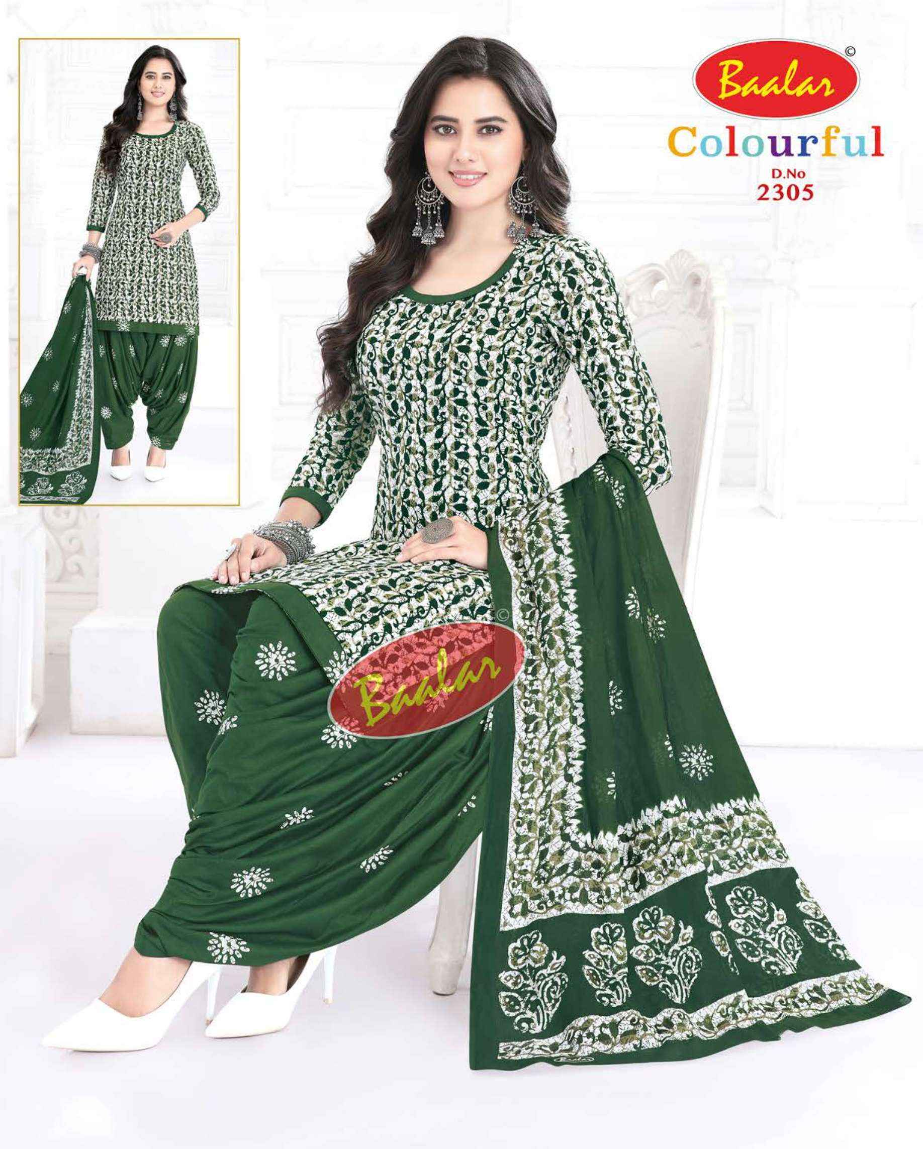 Baalar Colourful Vol 23 Cotton Dress Material 36 pcs Catalogue