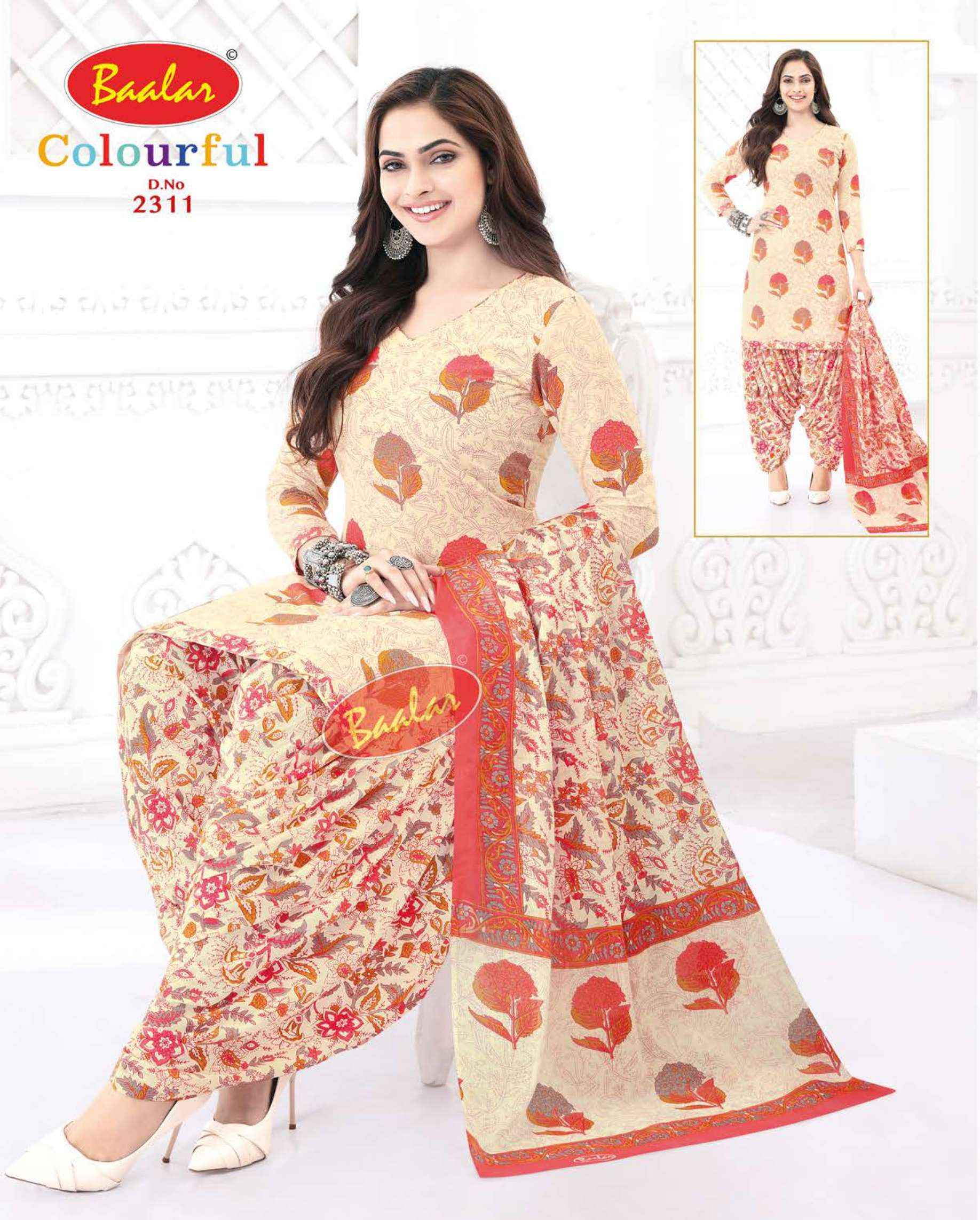Baalar Colourful Vol 23 Cotton Dress Material 36 pcs Catalogue