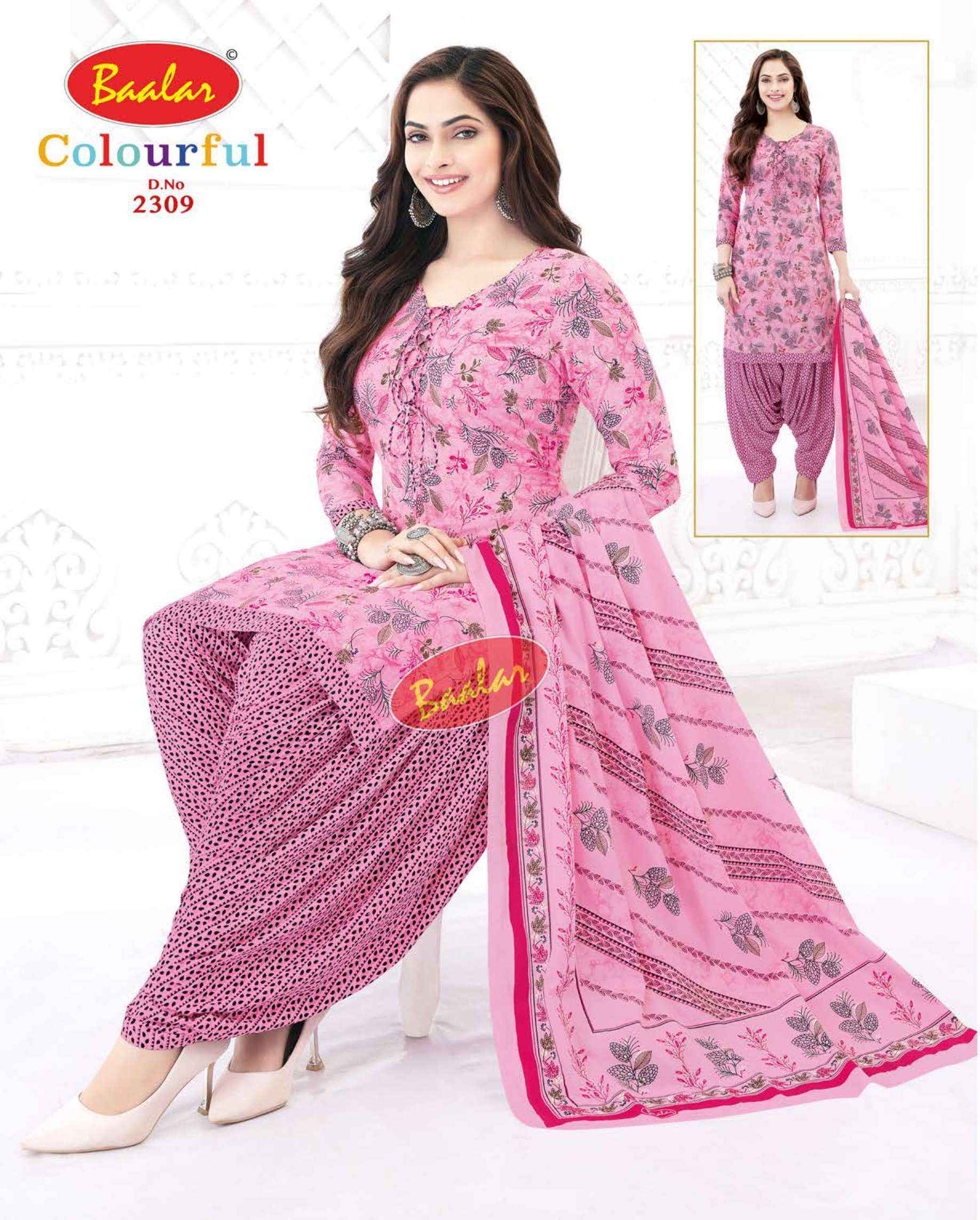 Baalar Colourful Vol 23 Cotton Dress Material 36 pcs Catalogue
