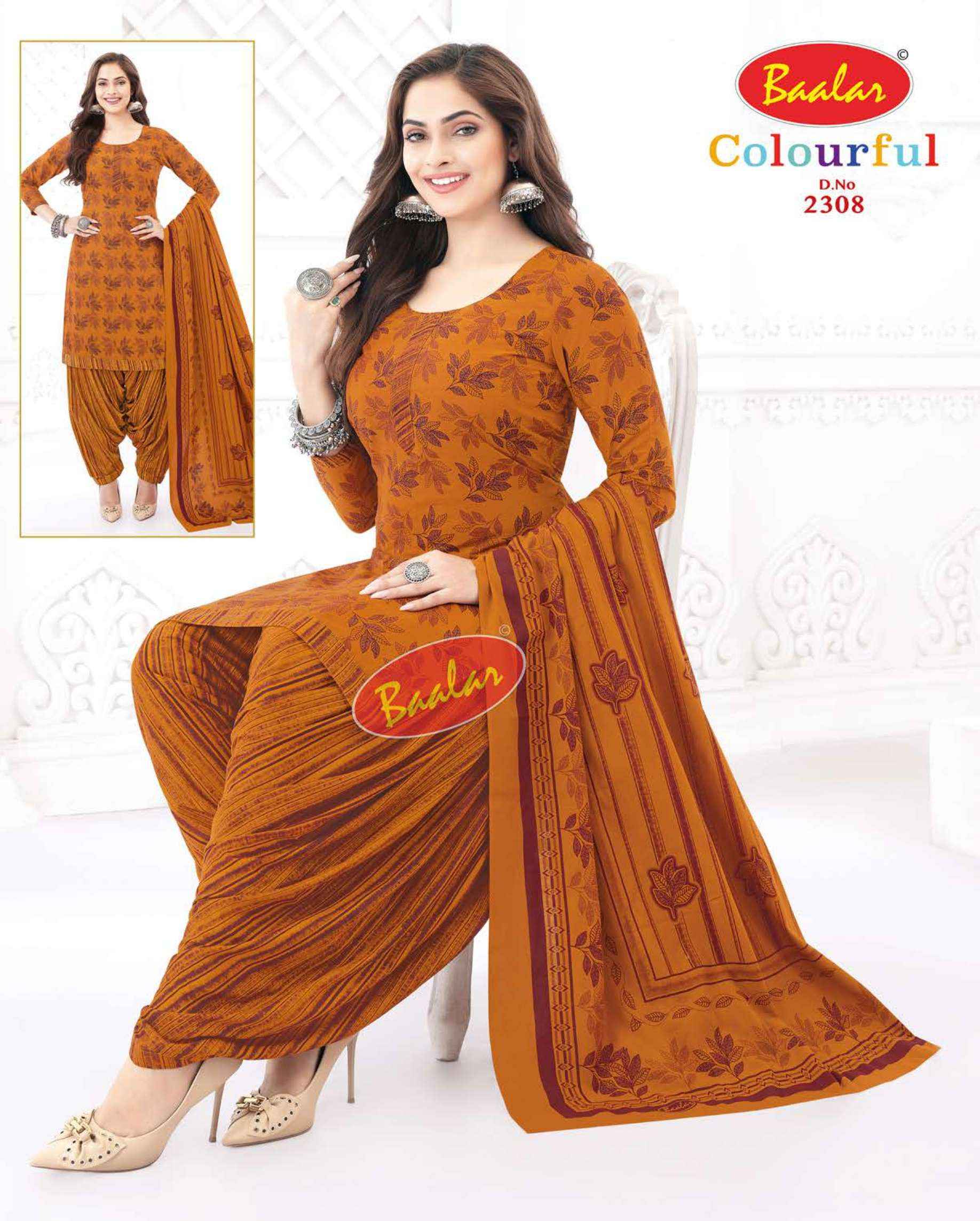 Baalar Colourful Vol 23 Cotton Dress Material 36 pcs Catalogue