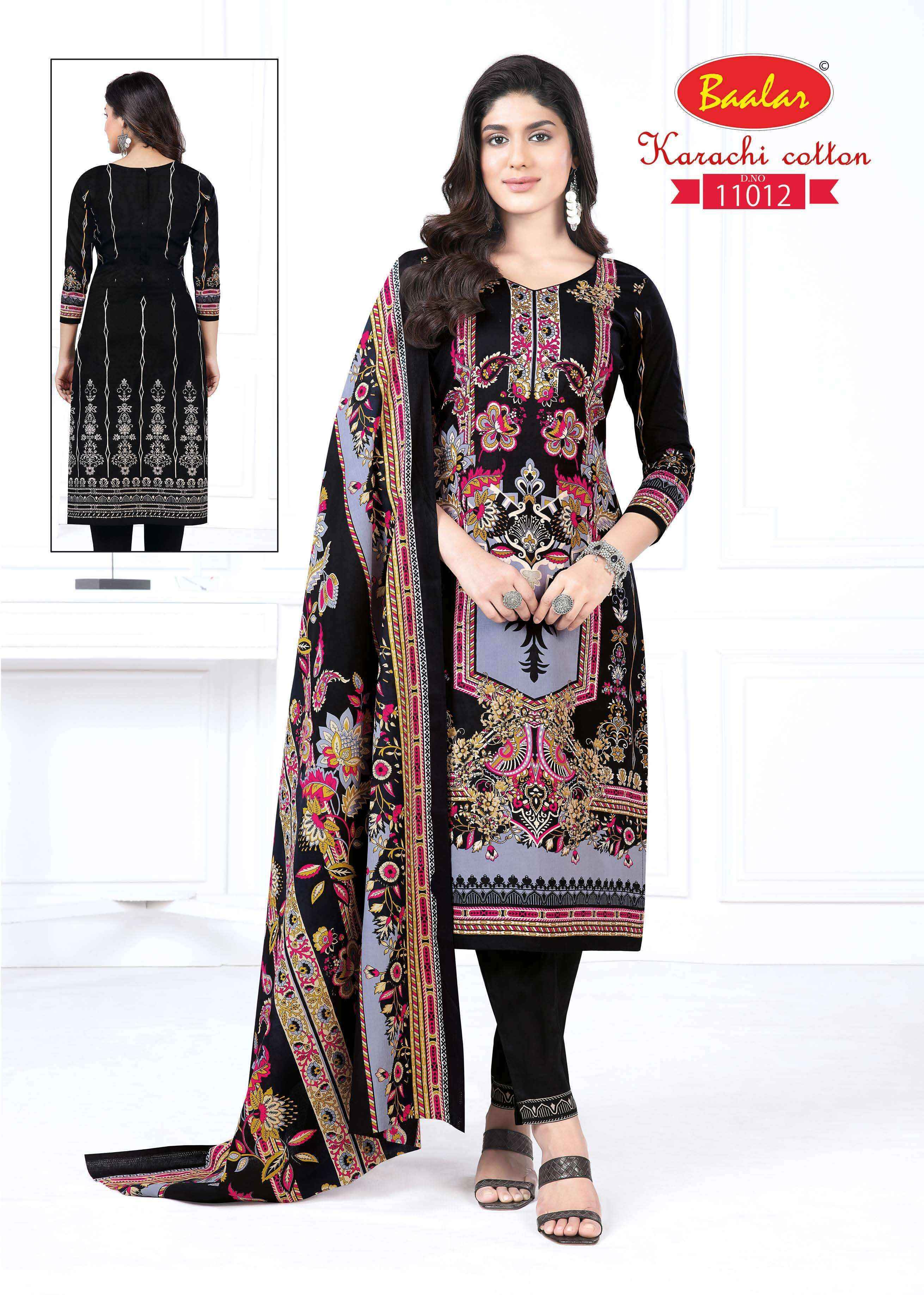 Baalar Karachi Cotton Vol 11 Lawn Cotton Dress Material 10 pcs Catalogue