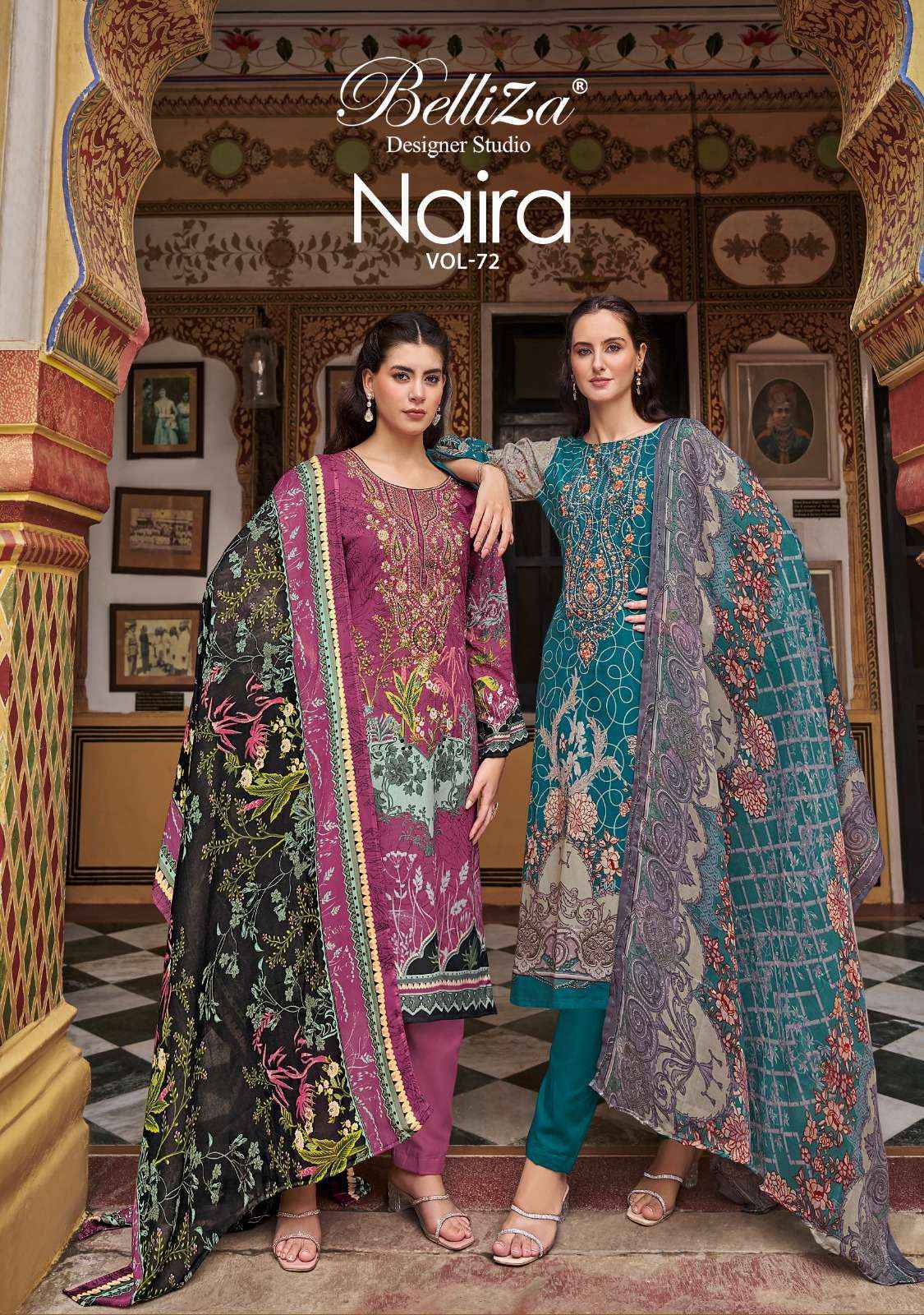 Belliza Naira Vol 72 Cotton Dress Material 8 pcs Cataloge