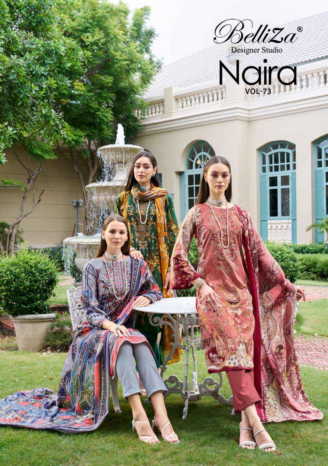 Belliza Naira Vol 73 Cotton Dress Material 8 pcs Cataloge