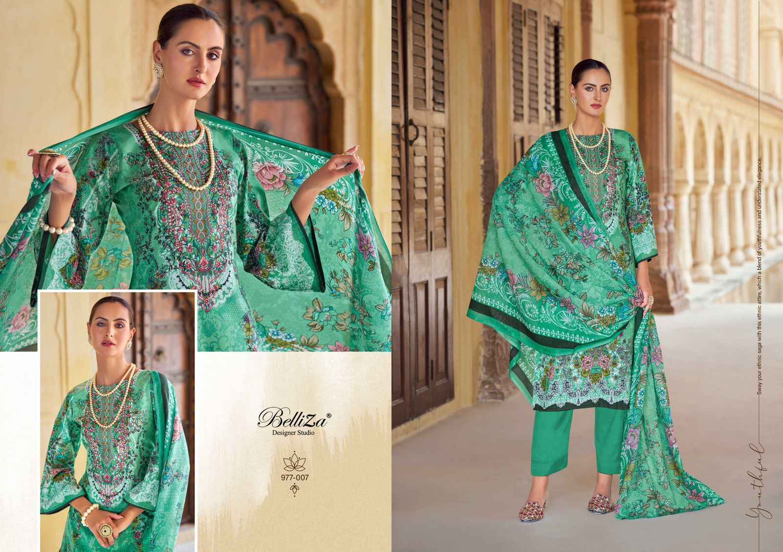 Belliza Naira Vol 75 Cotton Dress Material 8 pcs Cataloge