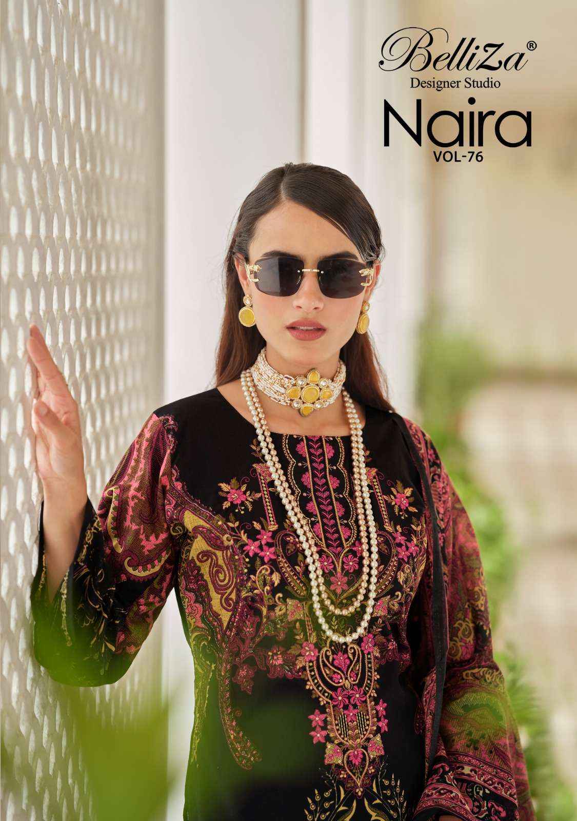 Belliza Naira Vol 76 Cotton Dress Material 8 pcs Cataloge