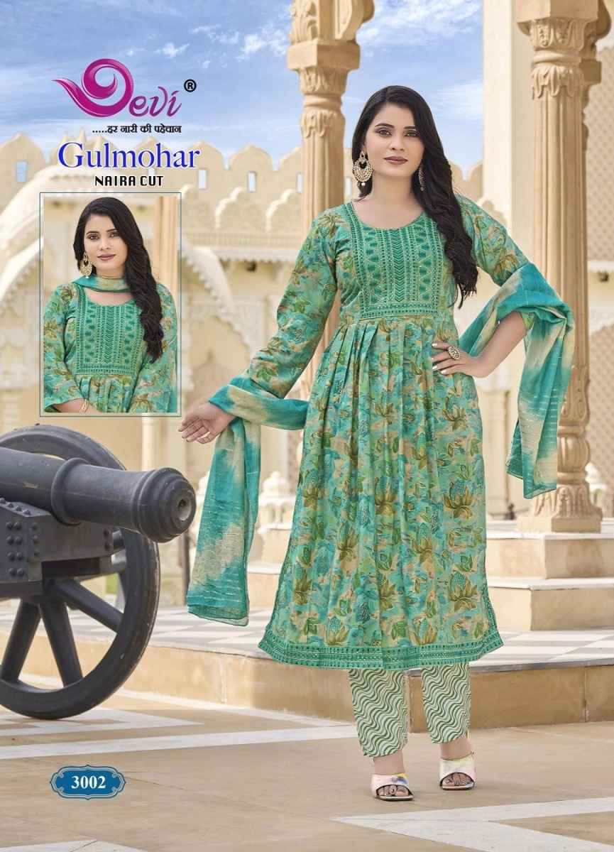 Devi Gulmohar Vol 3 Muslin Kurti Combo 8 pcs Catalogue
