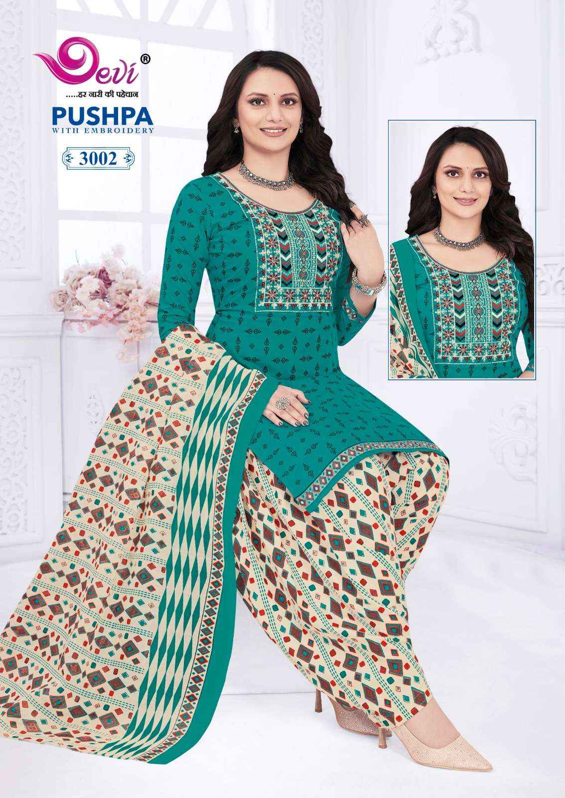 Devi Pushpa Vol 3 Readymade Cotton Dress 12 pcs Catalogue