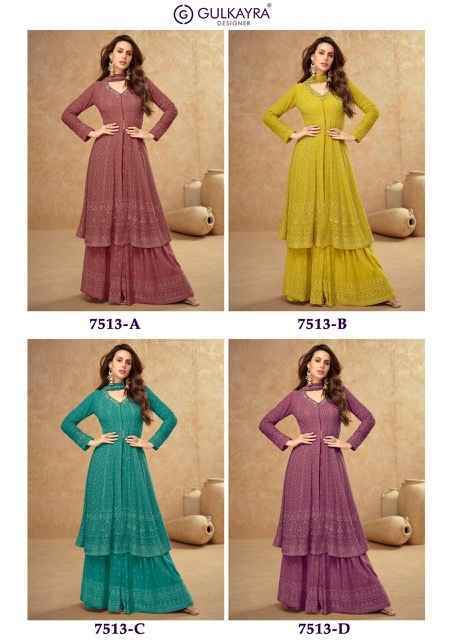 Gulkayra Designer Farina Georgette Readymade Dress 4 pcs Catalogue