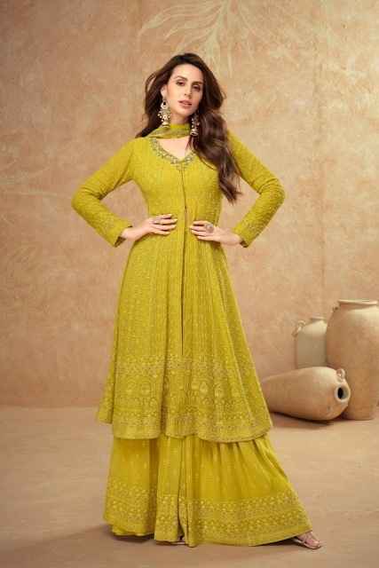 Gulkayra Designer Farina Georgette Readymade Dress 4 pcs Catalogue