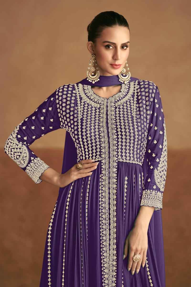 Gulkayra Designer Tanim Readymade Chinon Dress 3 pcs Catalogue