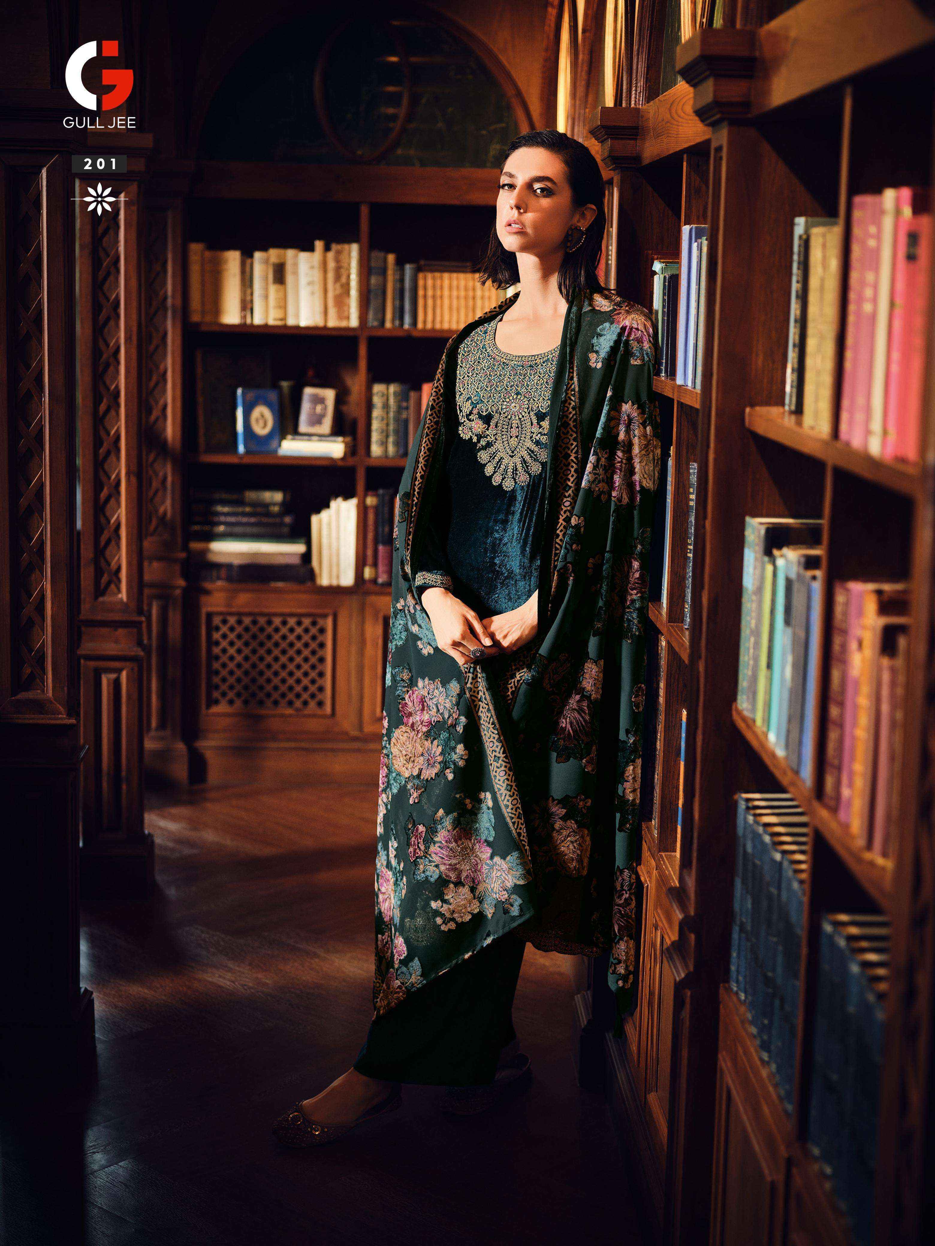 Gull Jee Velevt Ishq Velvet Dress Material 6 pcs Catalogue