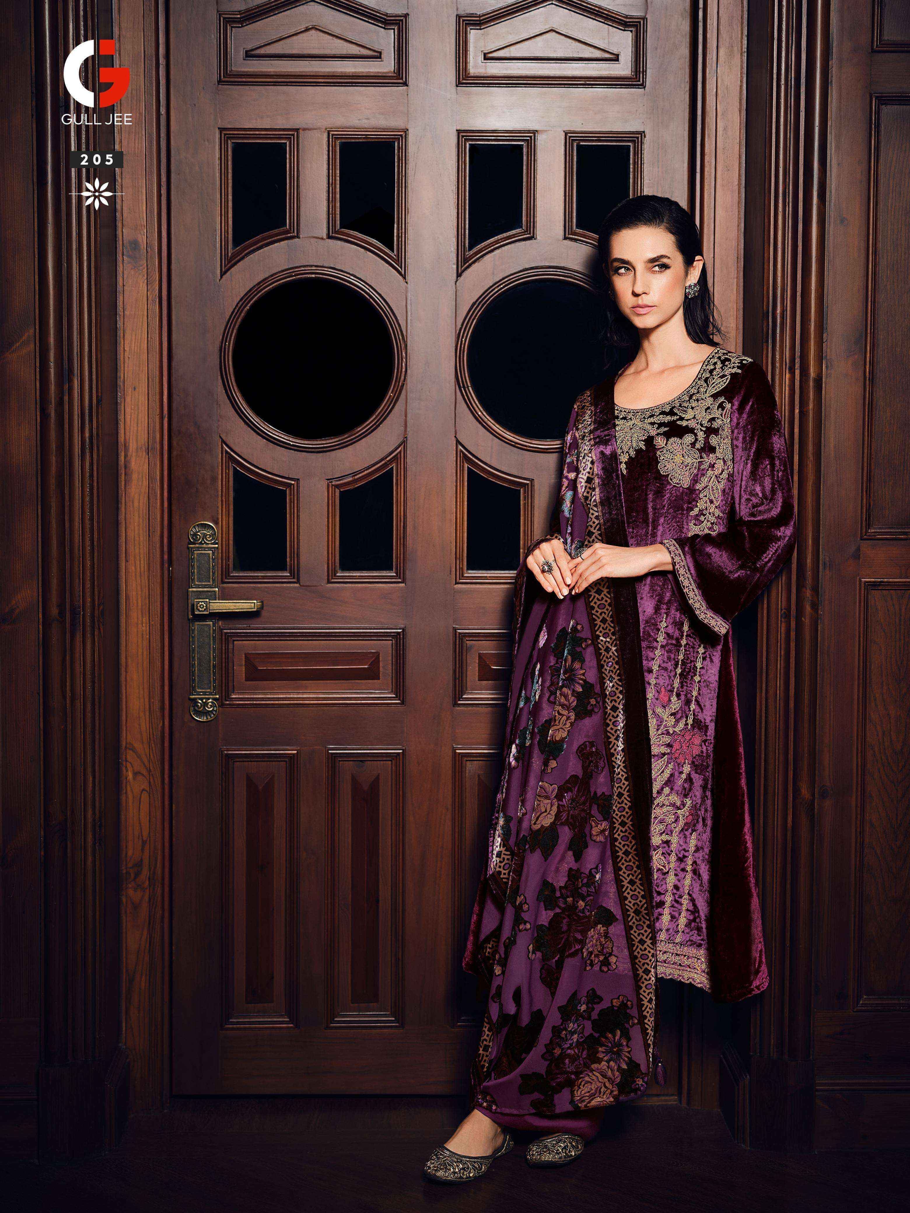 Gull Jee Velevt Ishq Velvet Dress Material 6 pcs Catalogue