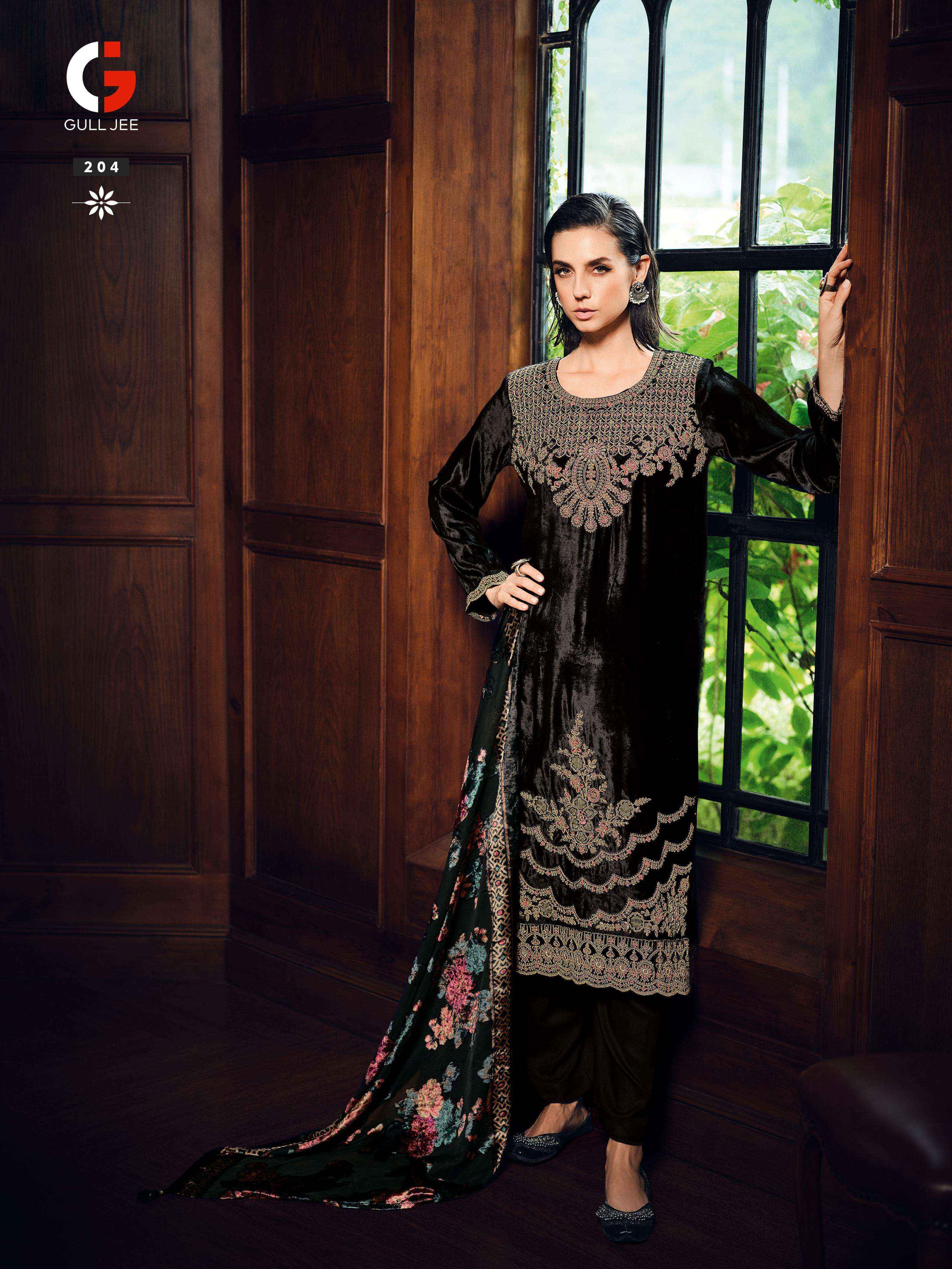 Gull Jee Velevt Ishq Velvet Dress Material 6 pcs Catalogue