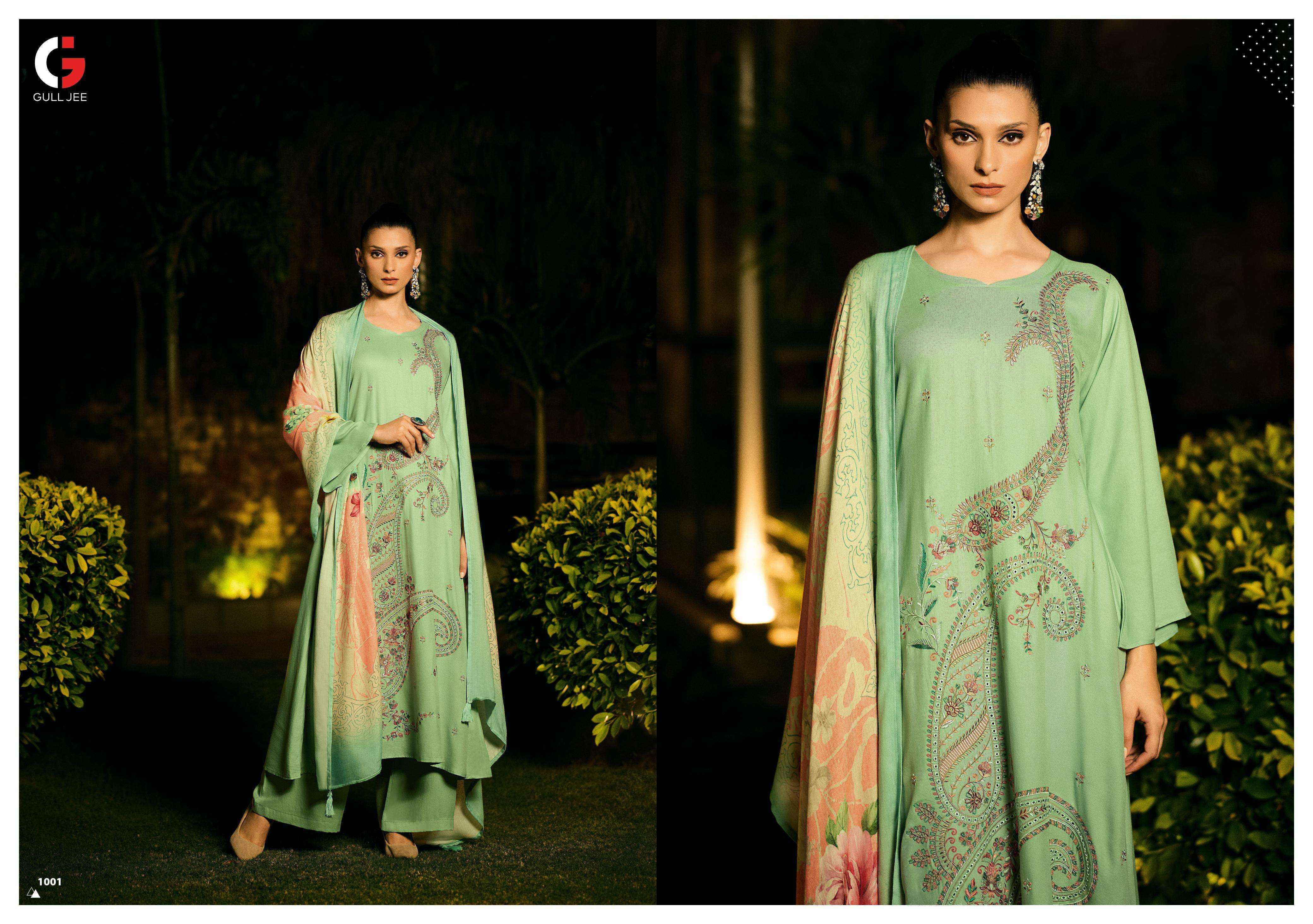 Gull Jee Winter Glory Viscouse Pashmina Dress Material 6 pcs Catalogue