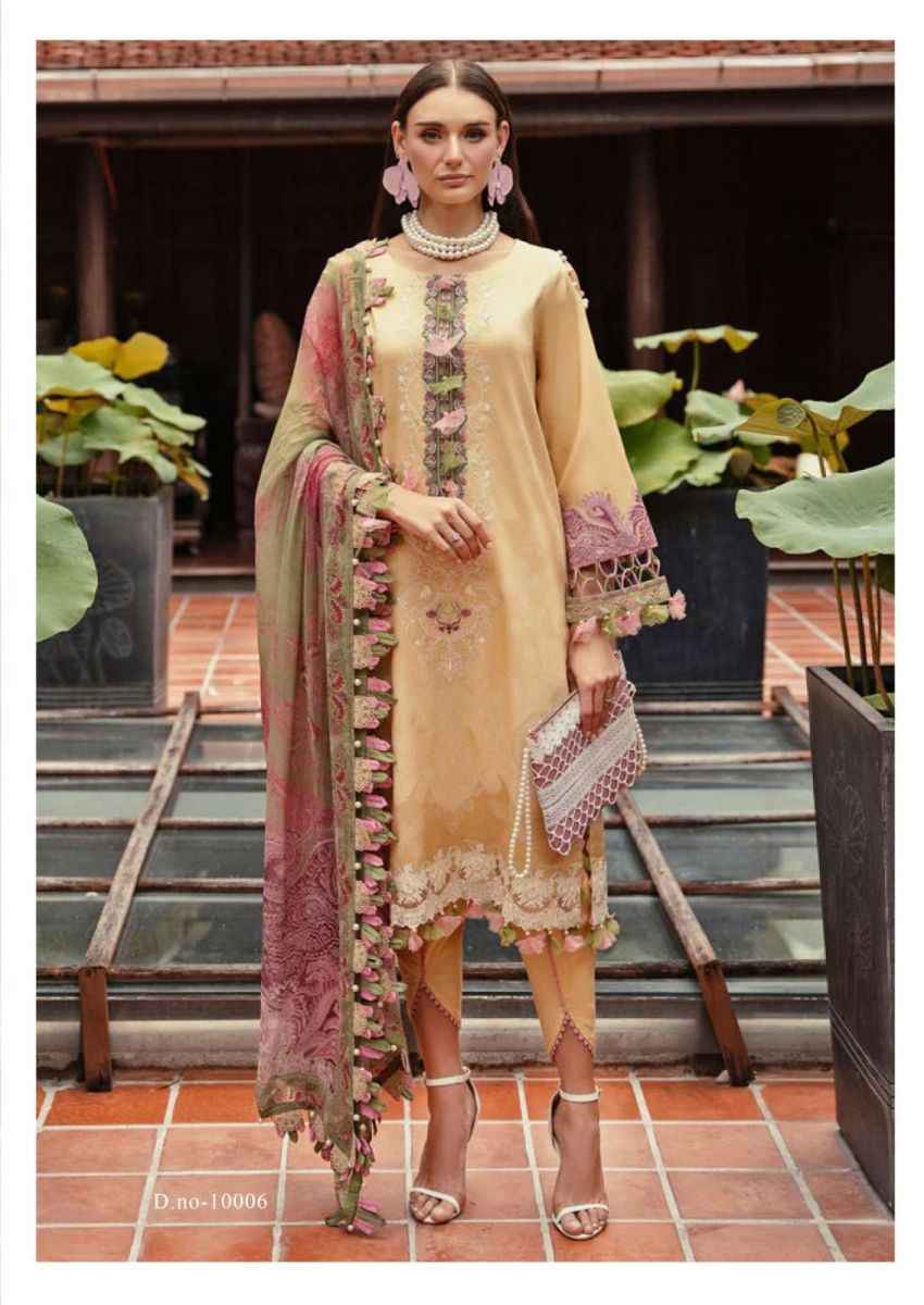 Jade Crimson Exclusive Heavy Lawn Collection Vol 10 Cotton Dress Material 6 pc Cataloge