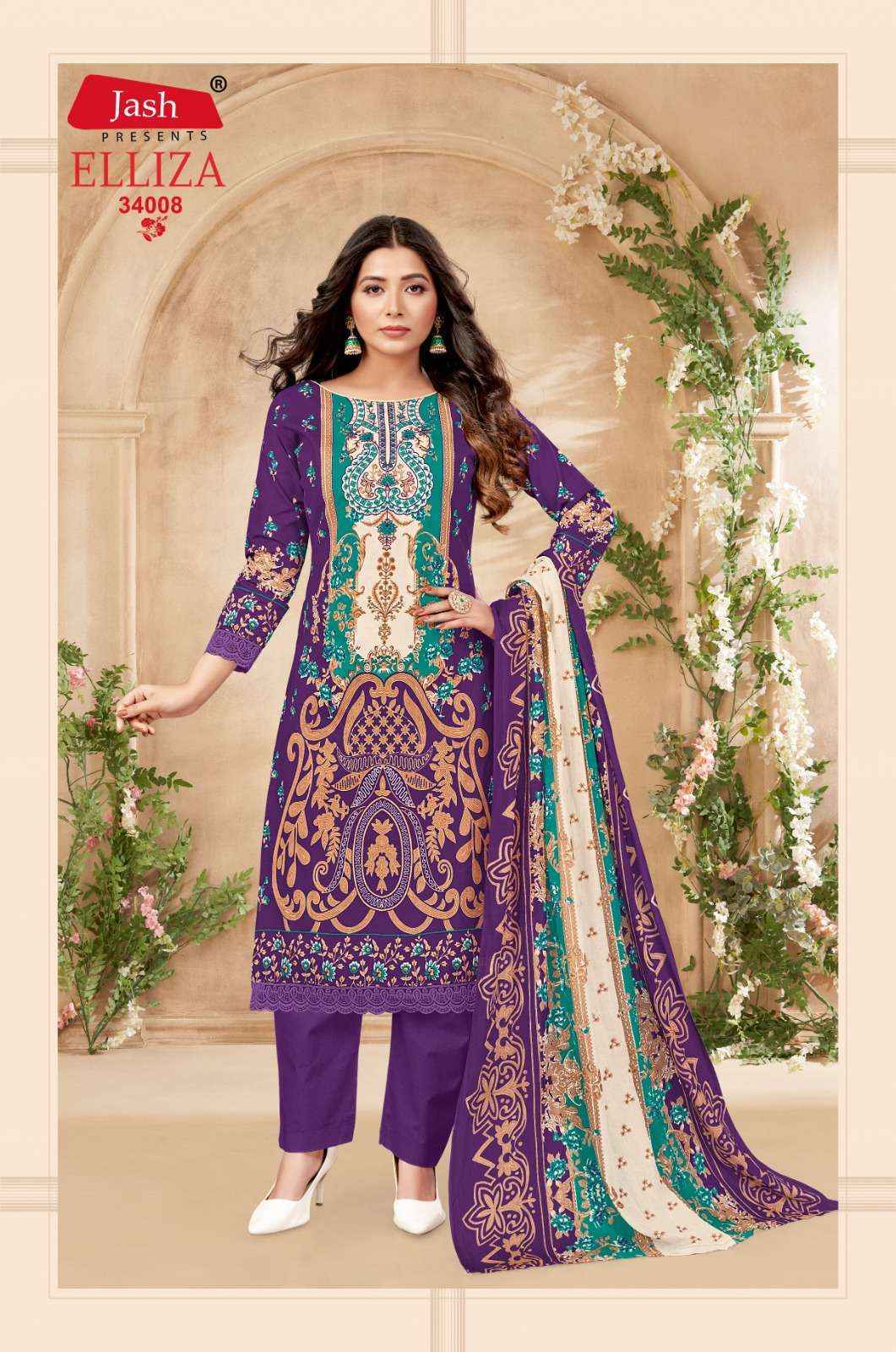 Jash Elliza Vol 34 Cotton Dress Material 10 pcs Catalogue