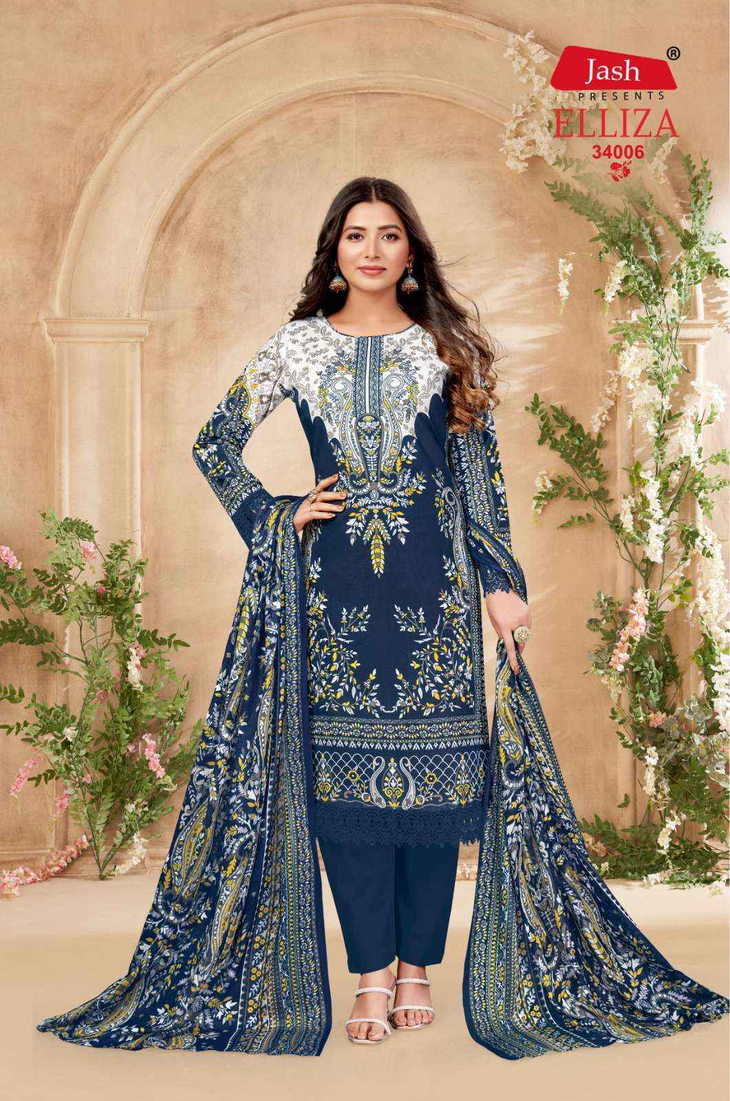 Jash Elliza Vol 34 Cotton Dress Material 10 pcs Catalogue