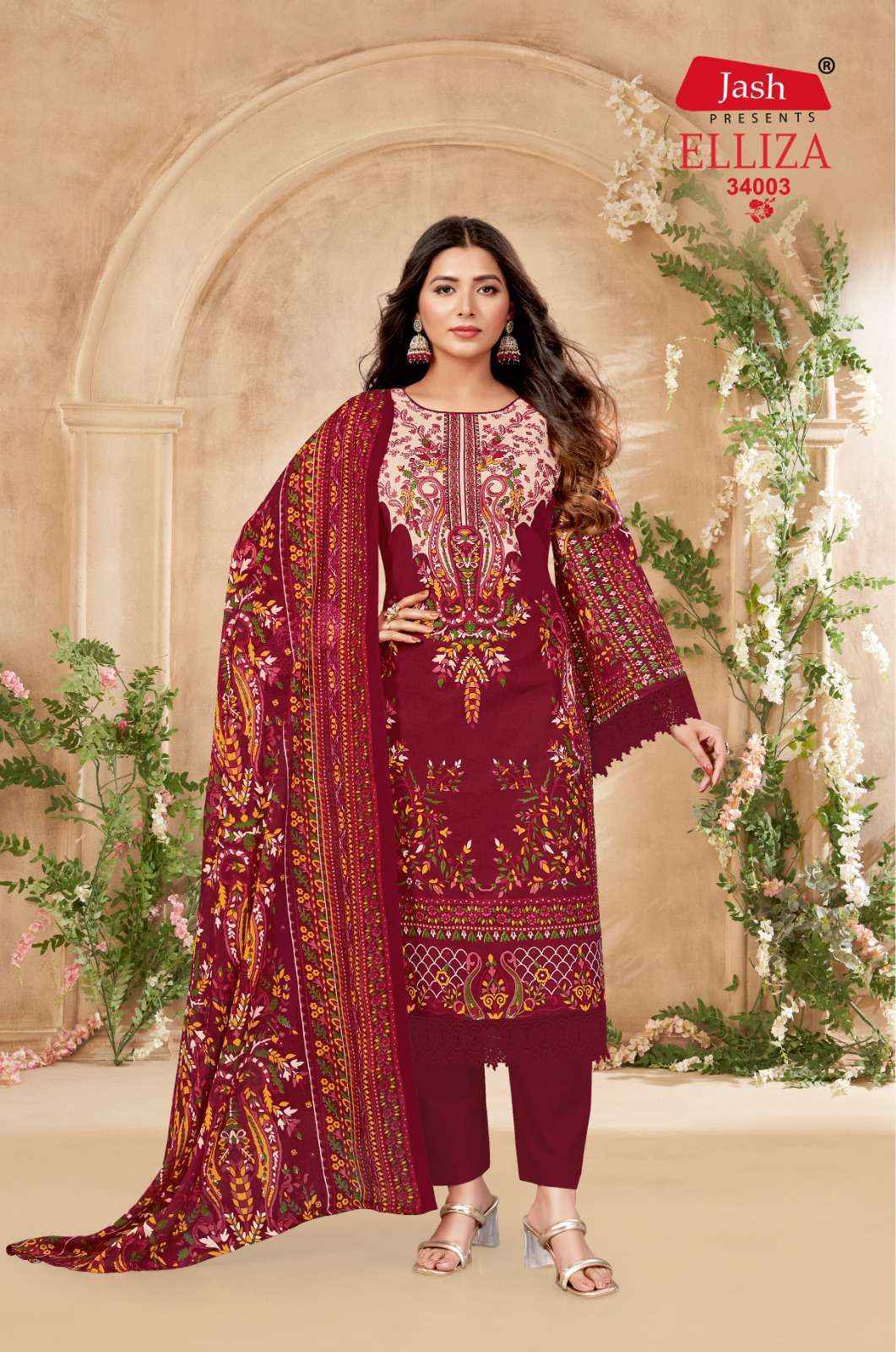 Jash Elliza Vol 34 Cotton Dress Material 10 pcs Catalogue