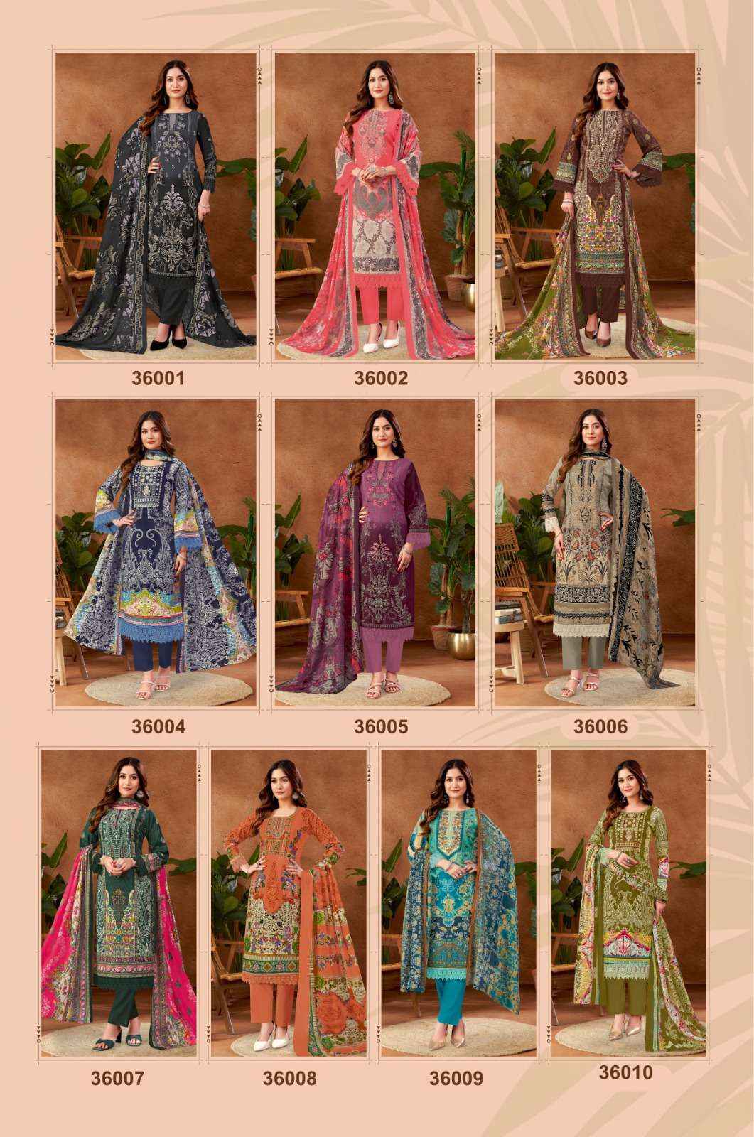Jash Elliza Vol 36 Cotton Dress Material 10 pcs Catalogue