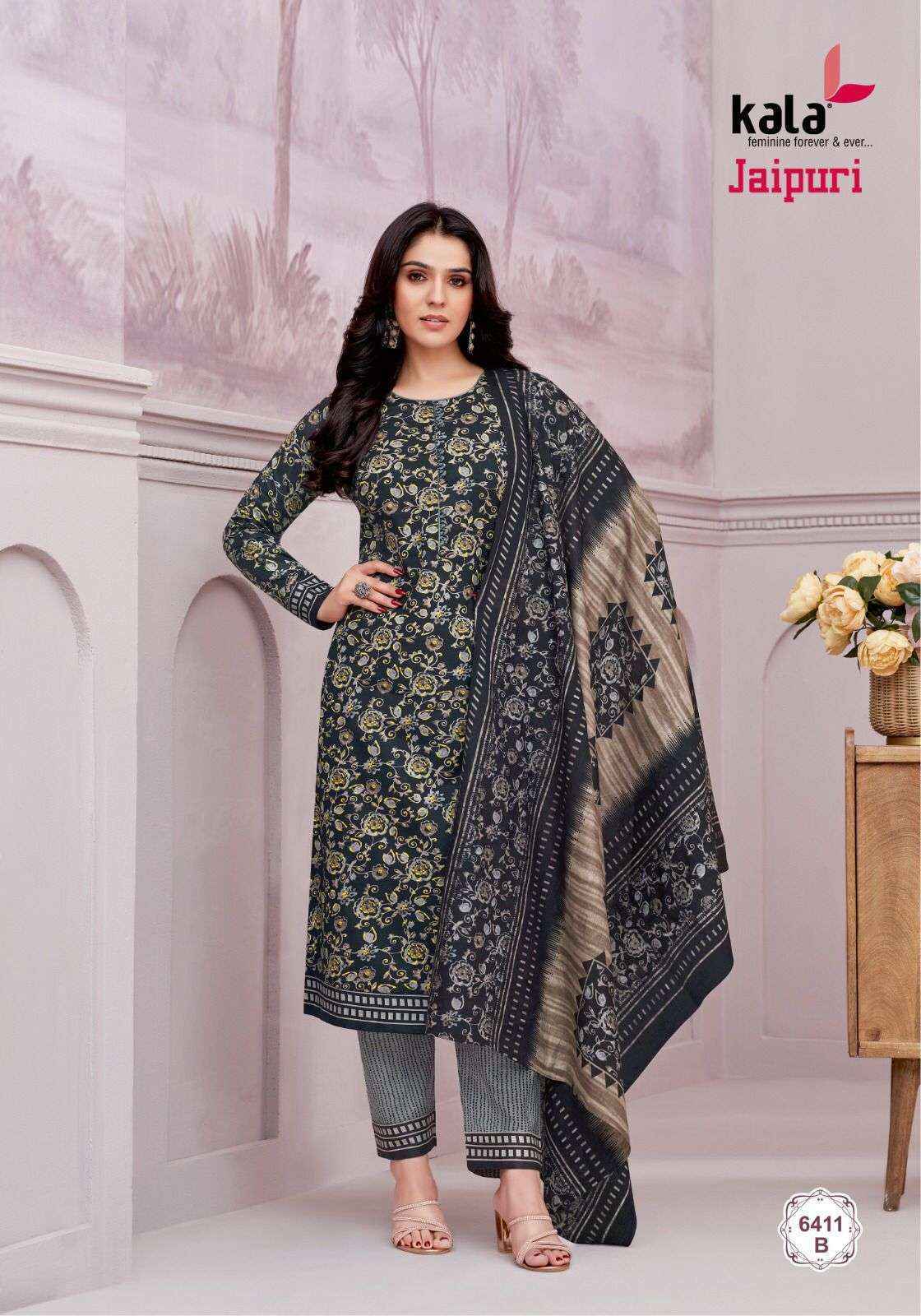 Kala Fashion Jaipuri Vol 6 Cotton Dress Material 12 pcs Catalogue