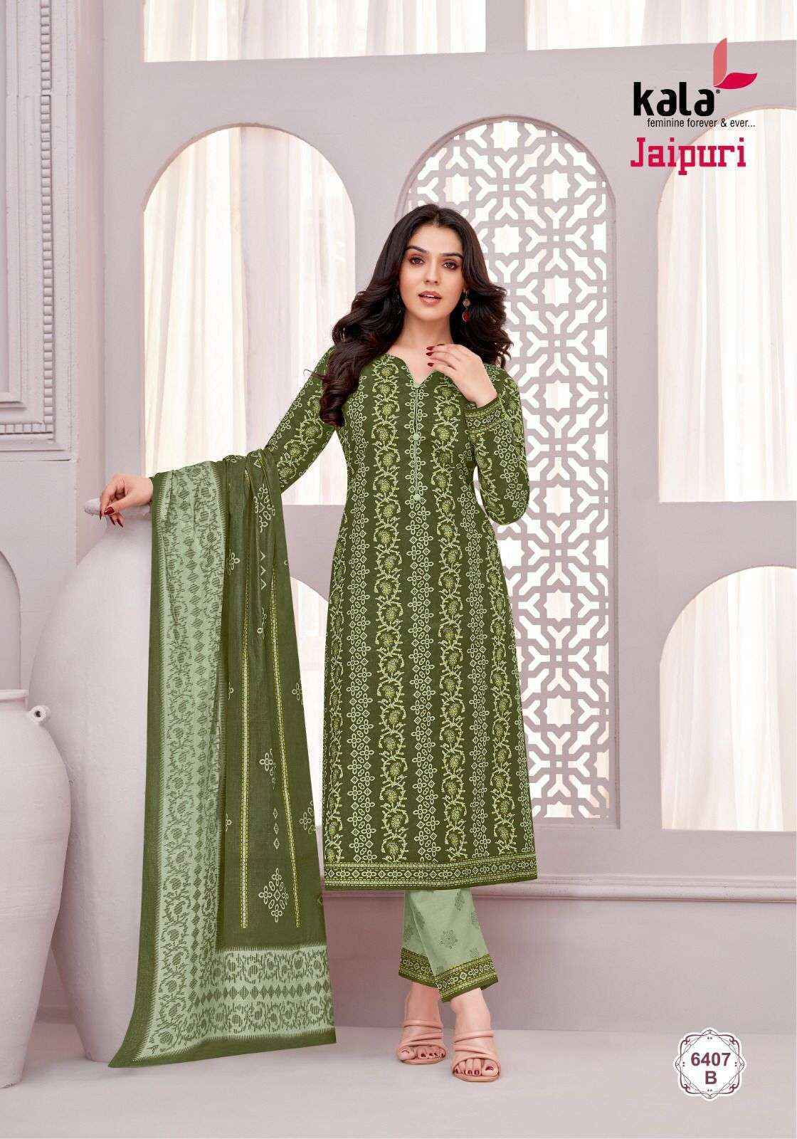 Kala Fashion Jaipuri Vol 6 Cotton Dress Material 12 pcs Catalogue