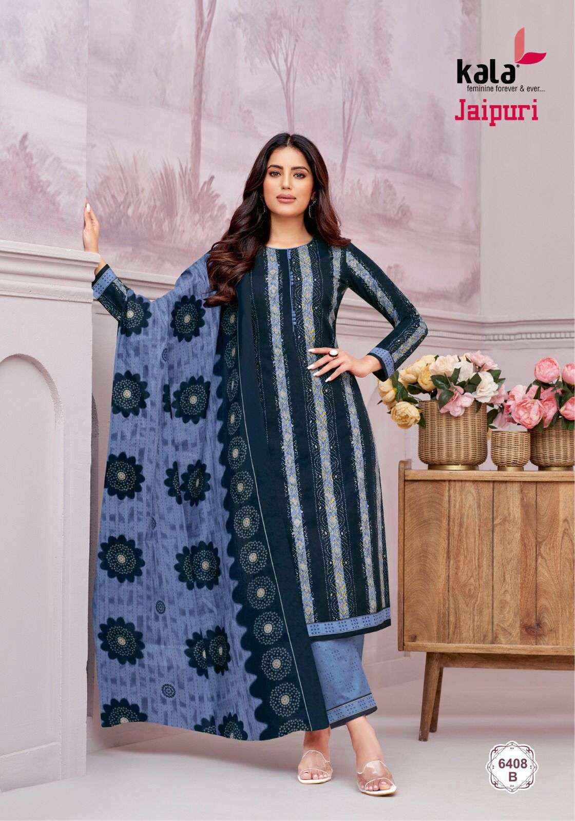 Kala Fashion Jaipuri Vol 6 Cotton Dress Material 12 pcs Catalogue