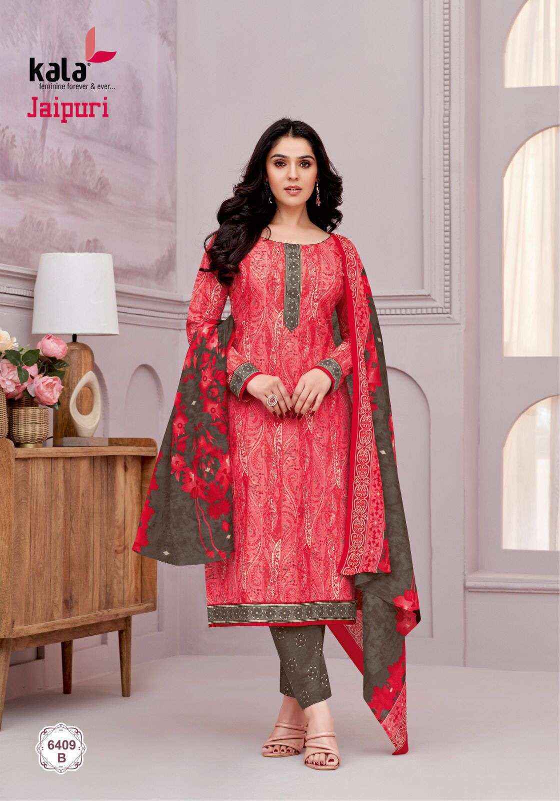 Kala Fashion Jaipuri Vol 6 Cotton Dress Material 12 pcs Catalogue