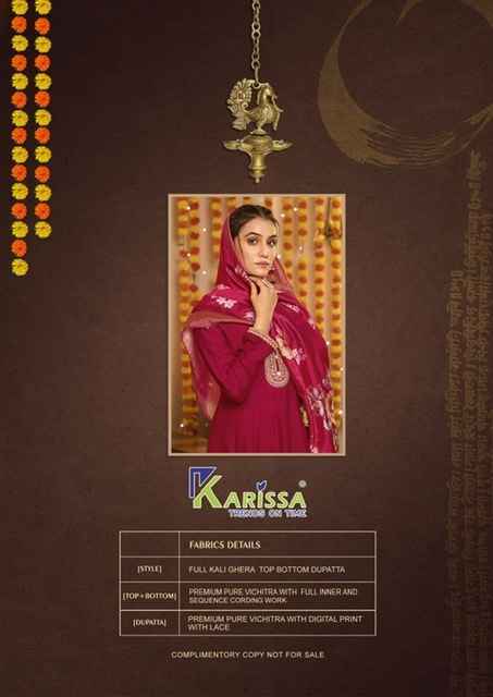 Karissa Gehna Readymade Vichitra Silk Dress 4 pcs Catalogue