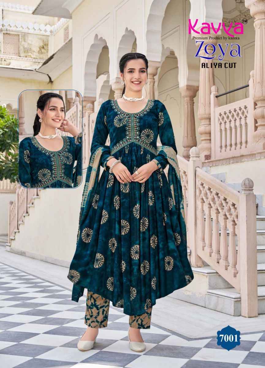 Kavya Zoya Vol 7 Rayon Kurti Combo 10 pcs Catalogue