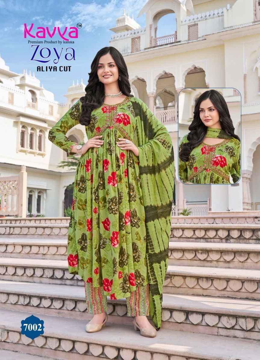 Kavya Zoya Vol 7 Rayon Kurti Combo 10 pcs Catalogue