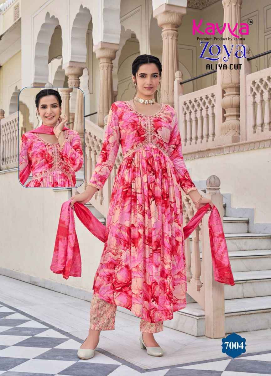 Kavya Zoya Vol 7 Rayon Kurti Combo 10 pcs Catalogue