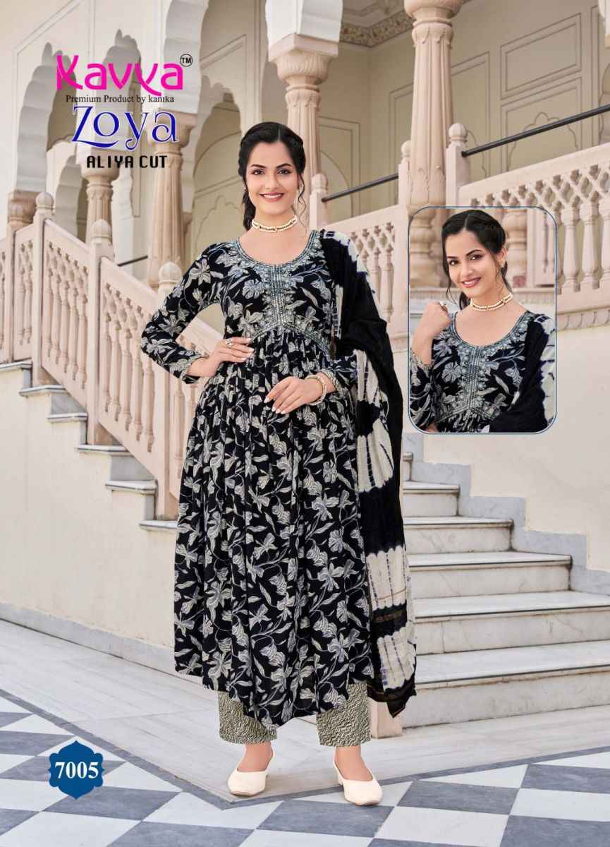 Kavya Zoya Vol 7 Rayon Kurti Combo 10 pcs Catalogue