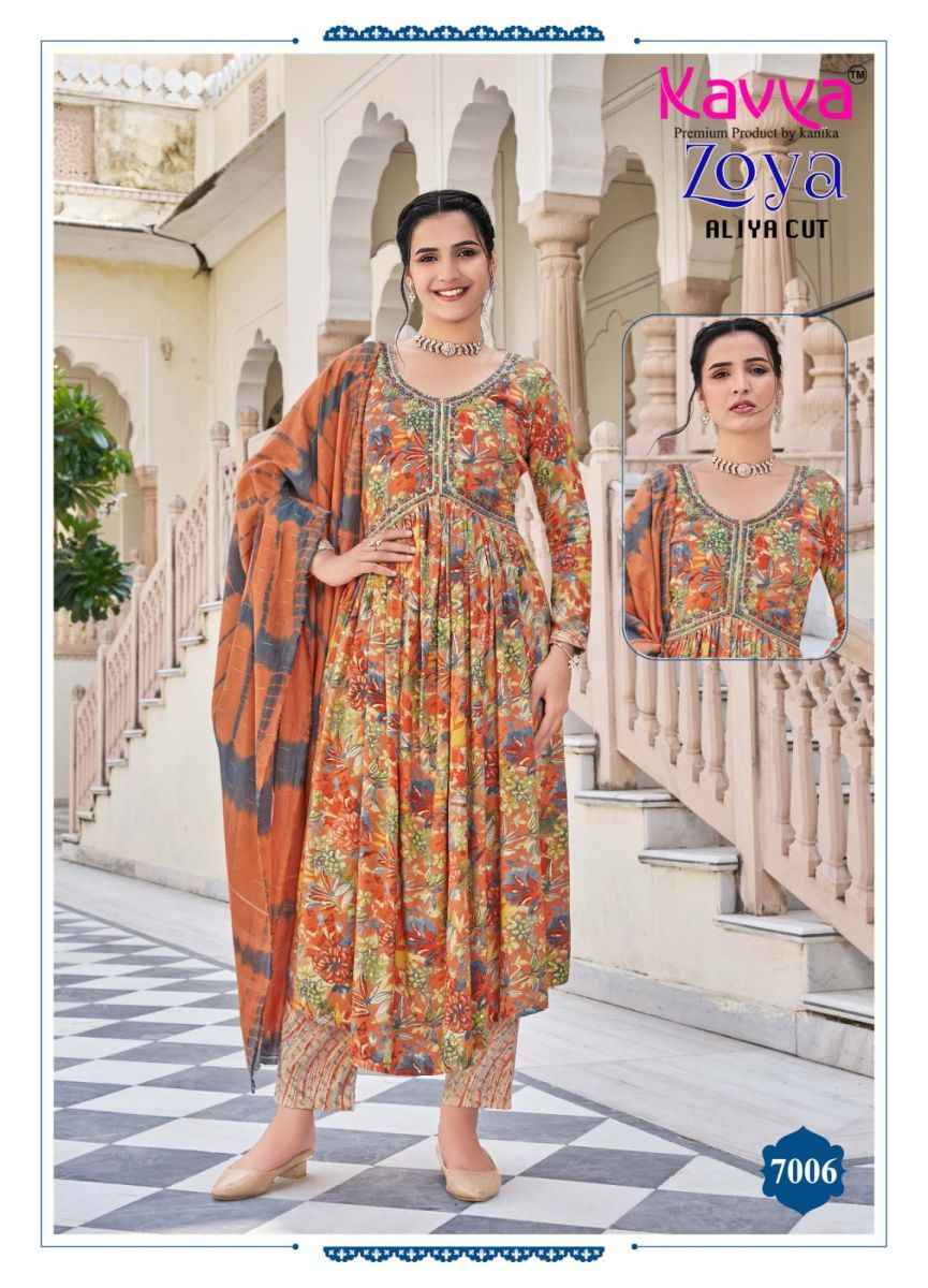 Kavya Zoya Vol 7 Rayon Kurti Combo 10 pcs Catalogue