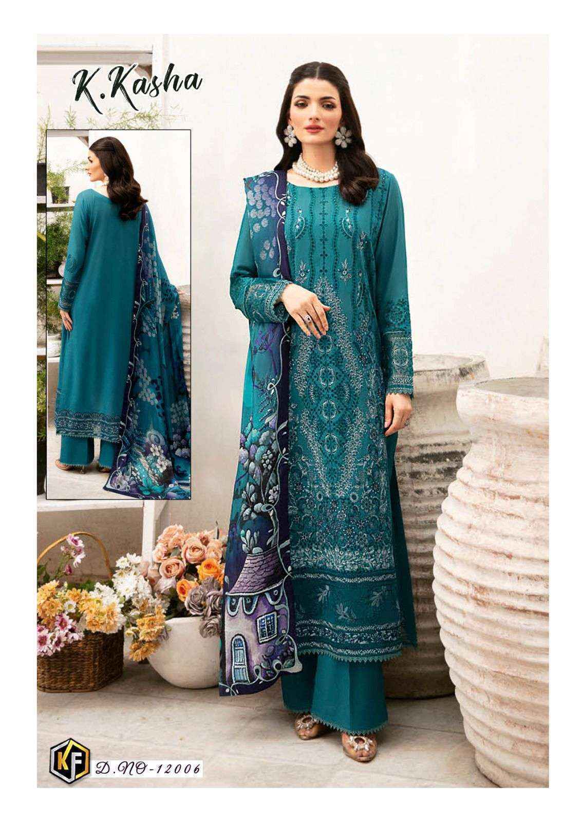 Keval Fab K Kasha Vol 12 Cotton Dress Material 6 pc Cataloge