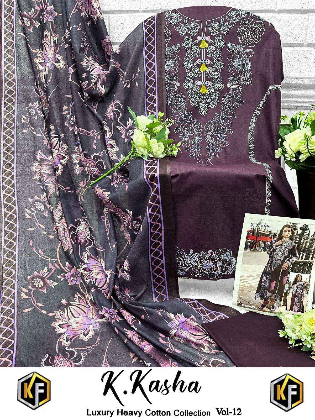 Keval Fab K Kasha Vol 12 Cotton Dress Material 6 pc Cataloge