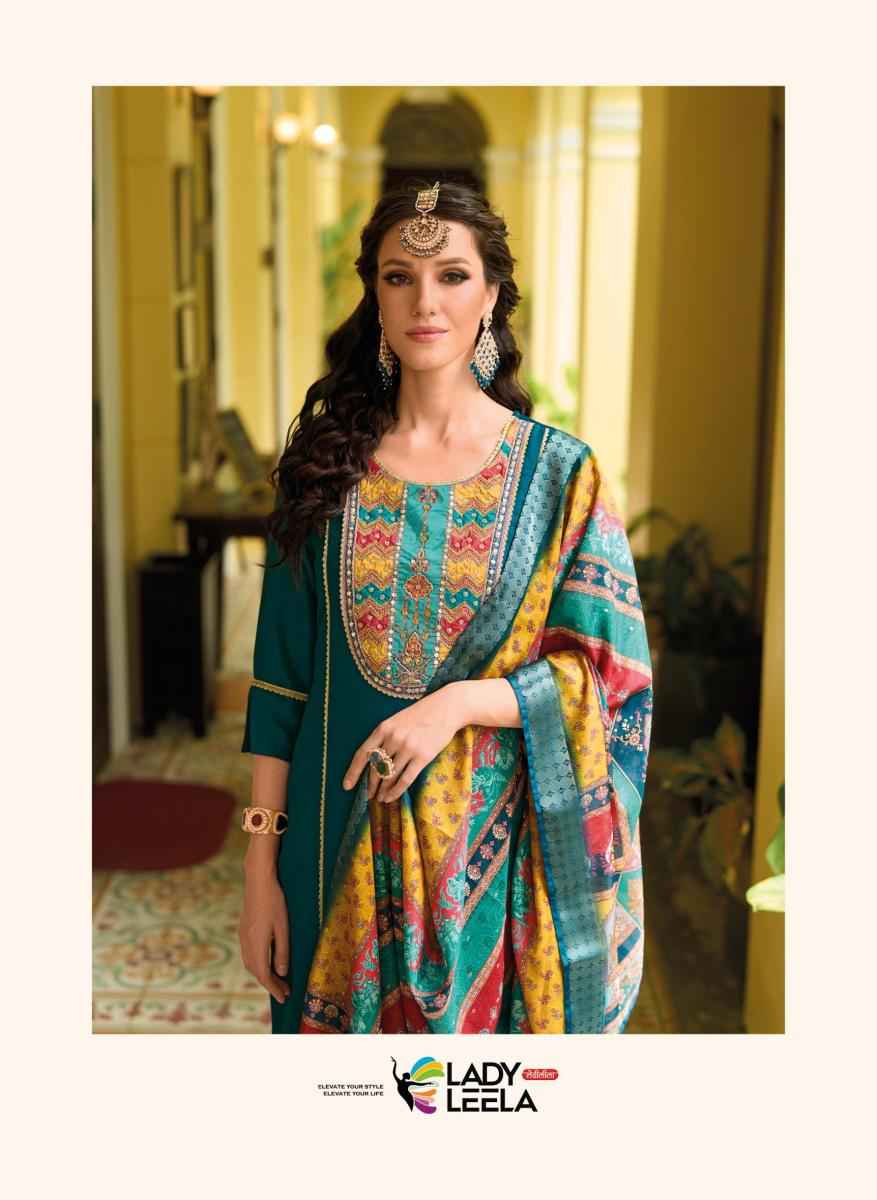 Lady Leela Zeenat Vichitra Silk Readymade Suit (6 pcs Catalogue)
