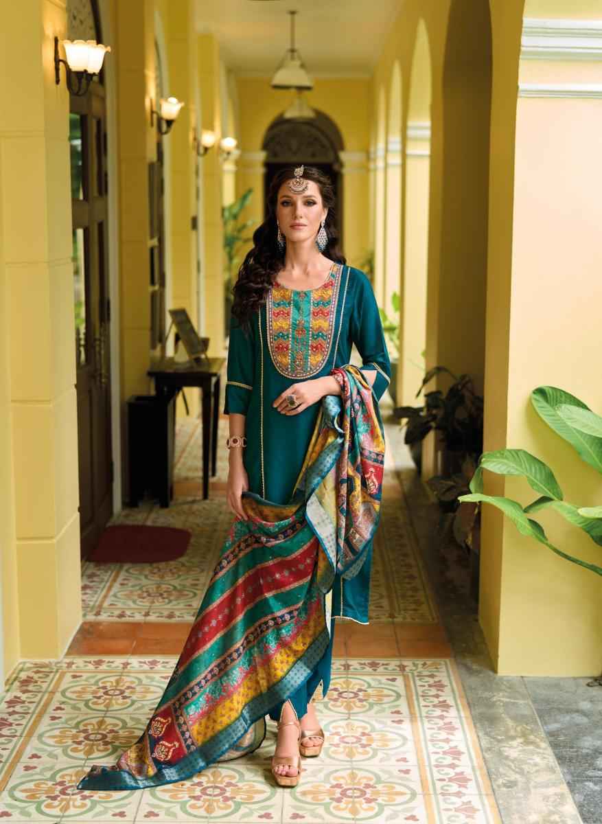 Lady Leela Zeenat Vichitra Silk Readymade Suit (6 pcs Catalogue)