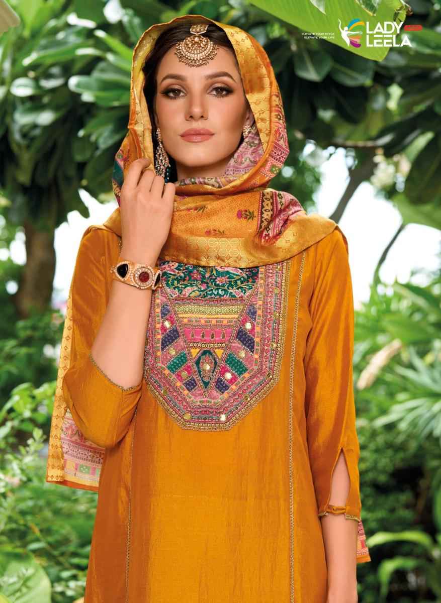 Lady Leela Zeenat Vichitra Silk Readymade Suit (6 pcs Catalogue)