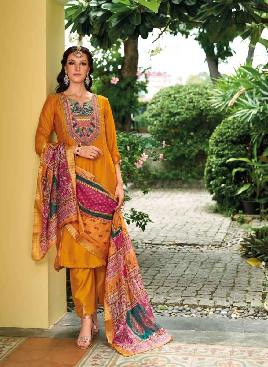 Lady Leela Zeenat Vichitra Silk Readymade Suit (6 pcs Catalogue)