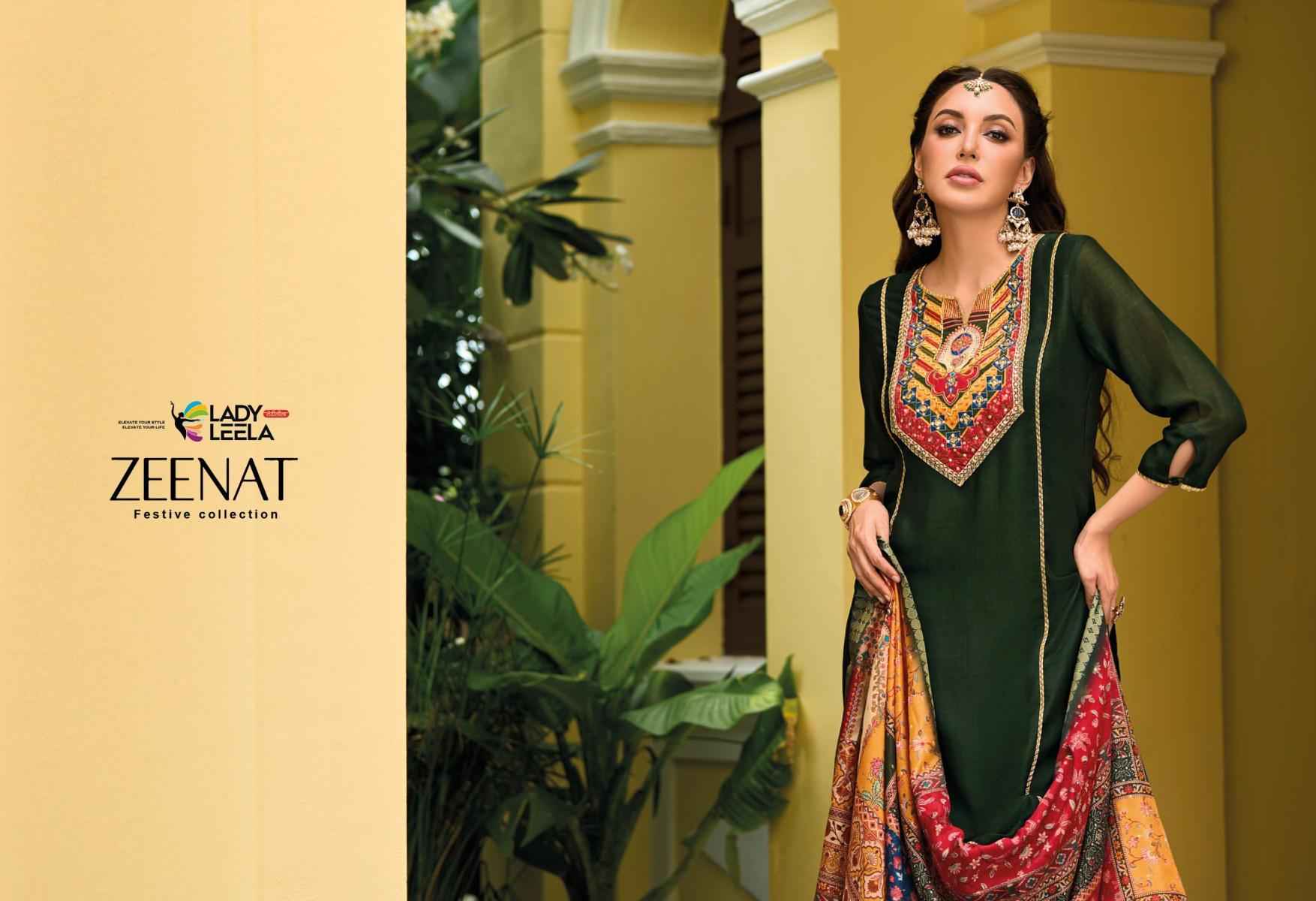 Lady Leela Zeenat Vichitra Silk Readymade Suit (6 pcs Catalogue)