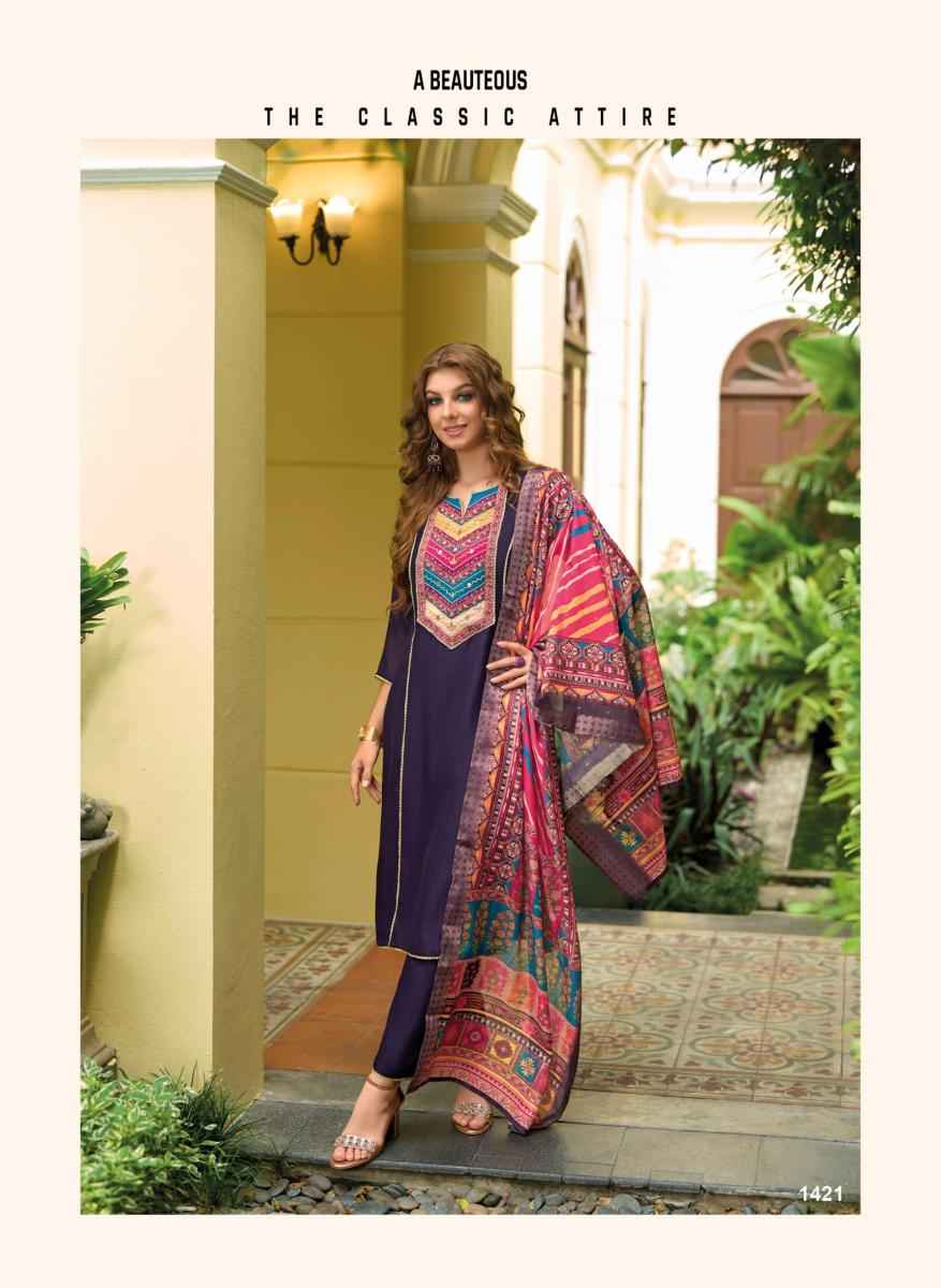 Lady Leela Zeenat Vichitra Silk Readymade Suit (6 pcs Catalogue)