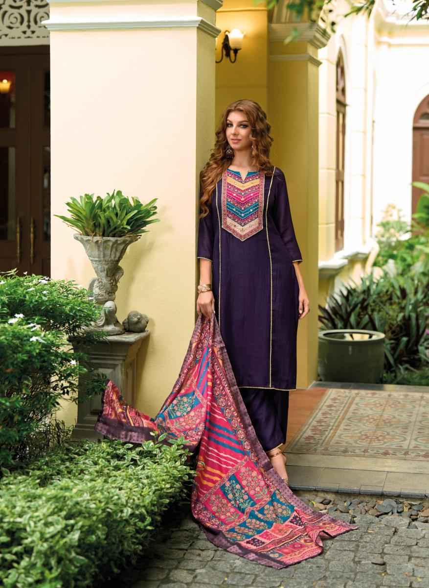 Lady Leela Zeenat Vichitra Silk Readymade Suit (6 pcs Catalogue)