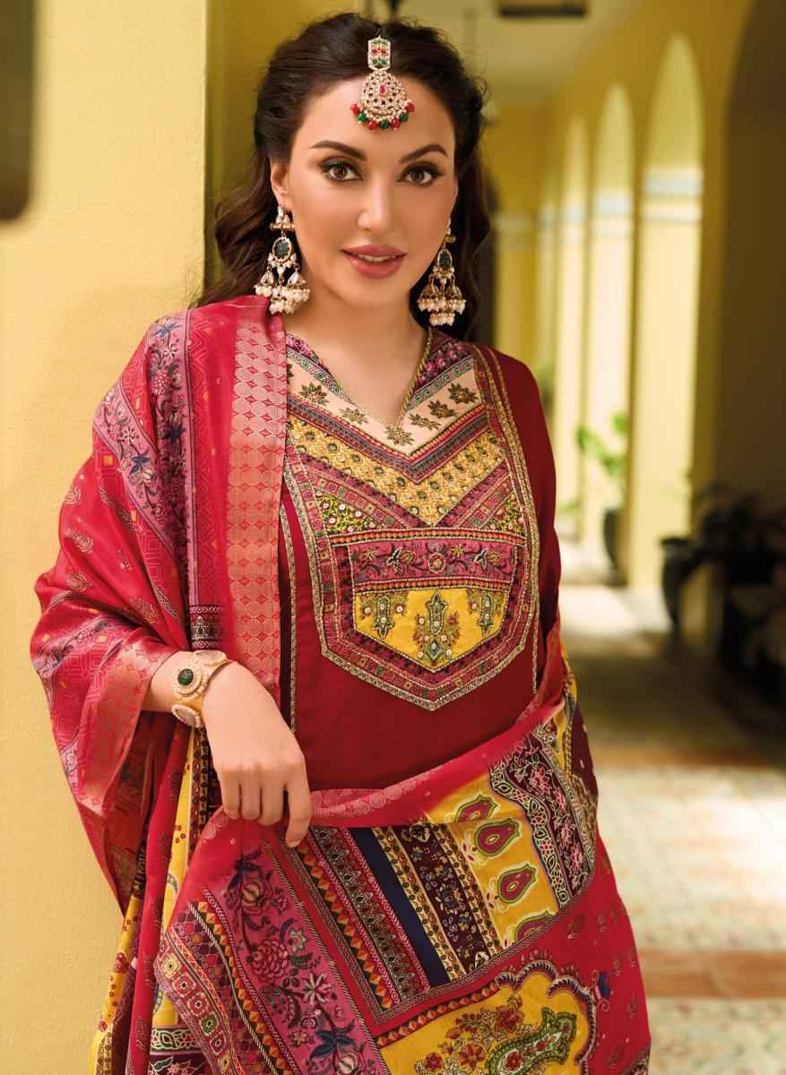 Lady Leela Zeenat Vichitra Silk Readymade Suit (6 pcs Catalogue)