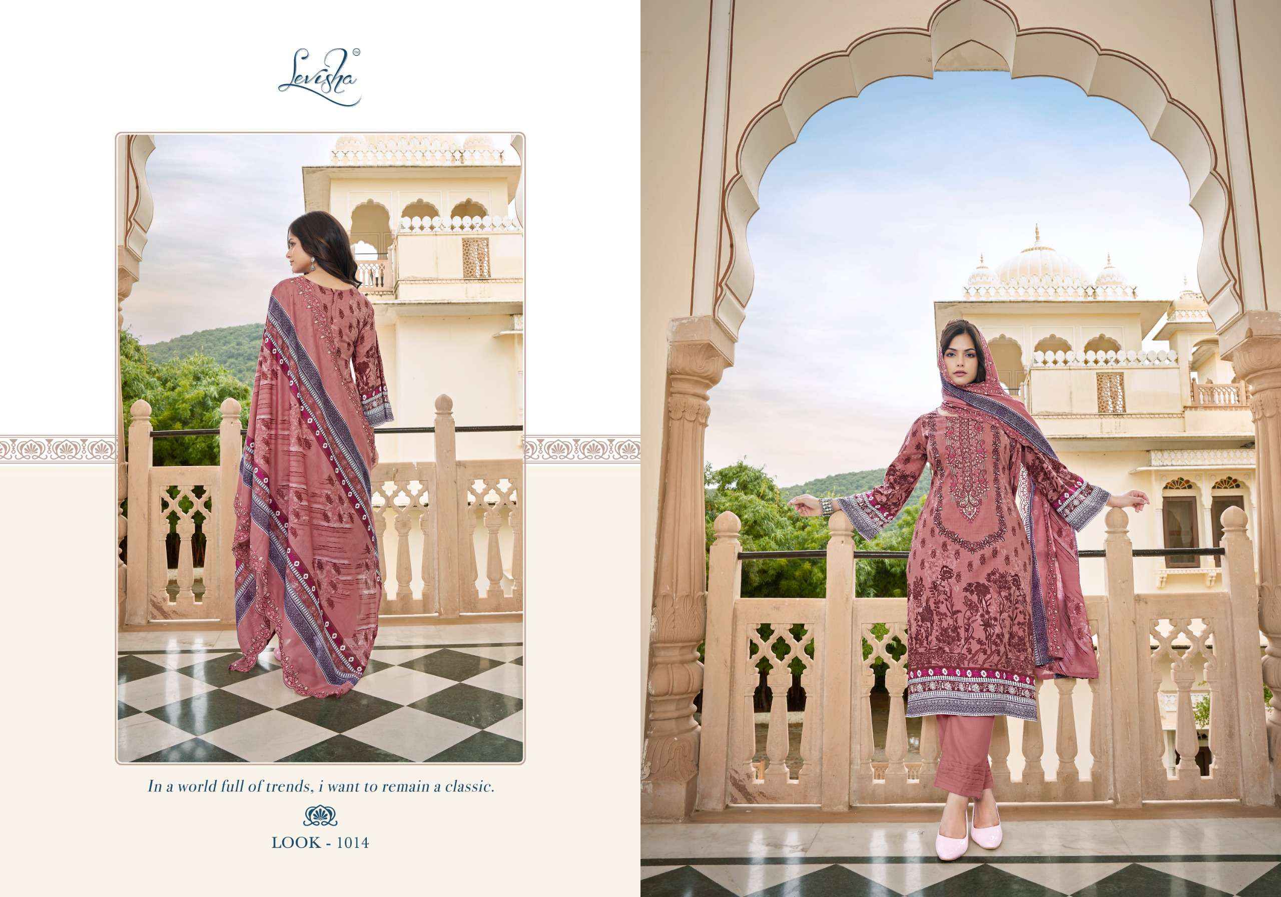Levisha Guzarish Nx Lawn Cotton Dress Material 6 pcs Catalogue