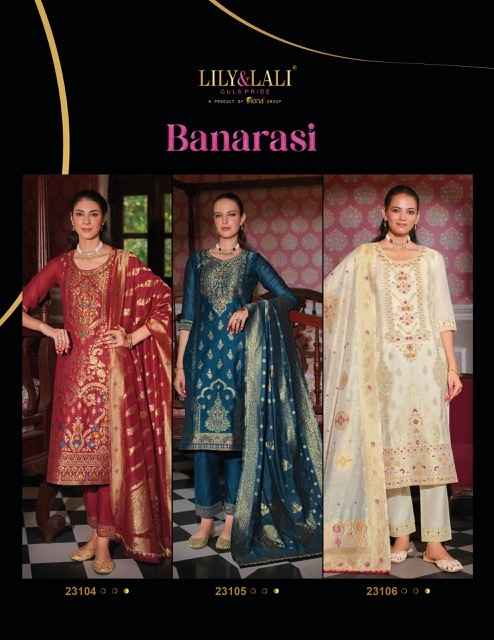Lily & Lali Banarasi Silk Kurti Combo 6 pcs Catalogue